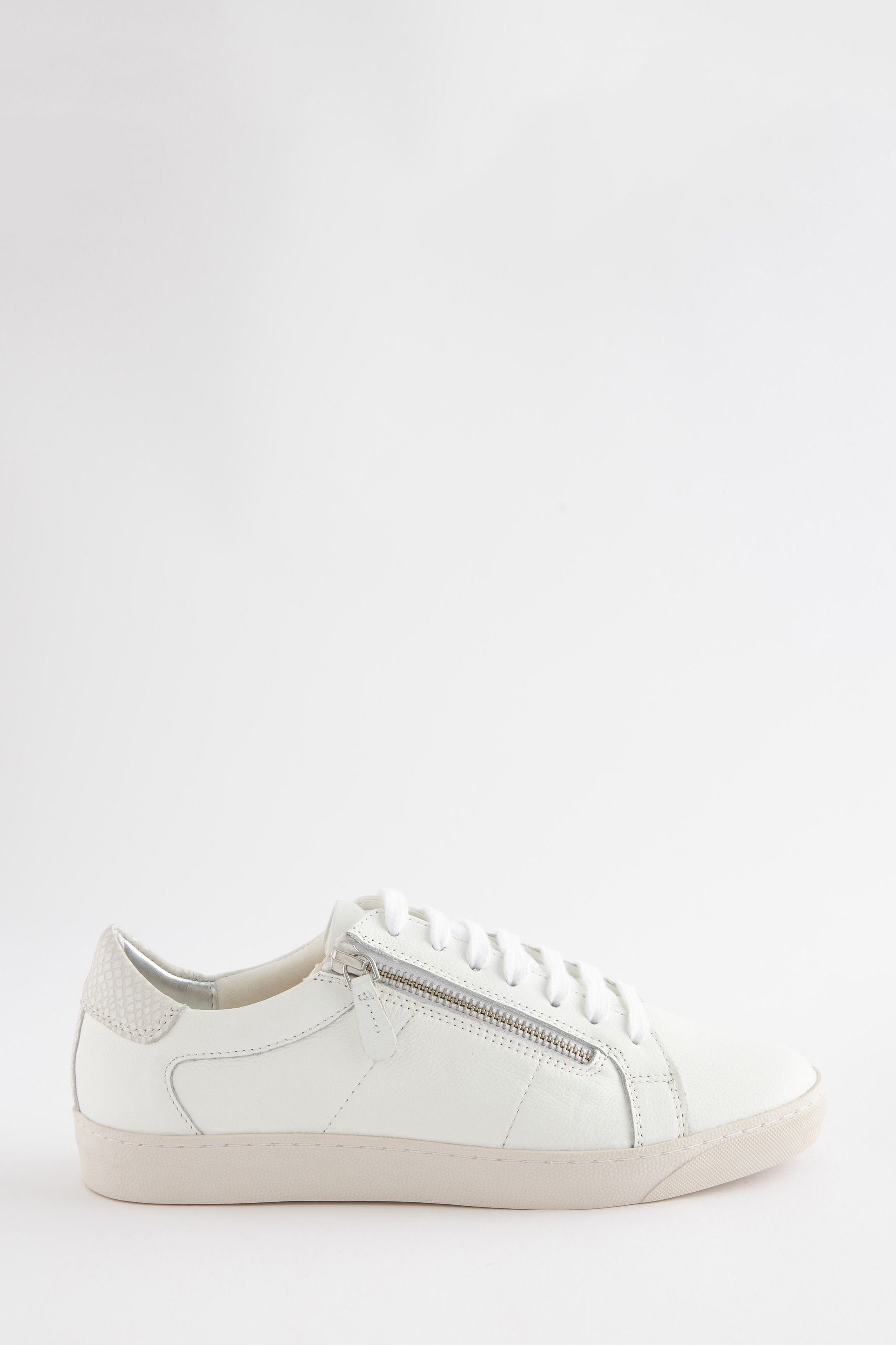 Next Signature Lederturnschuhe mit Reißverschluss Sneaker (1-tlg) White