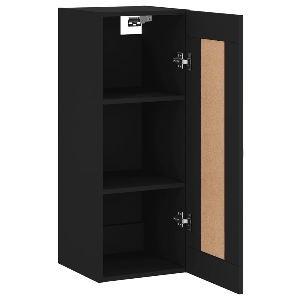 Holzwerkstoff Schwarz vidaXL (1 Wandschrank cm 34,5x34x90 Sideboard St)