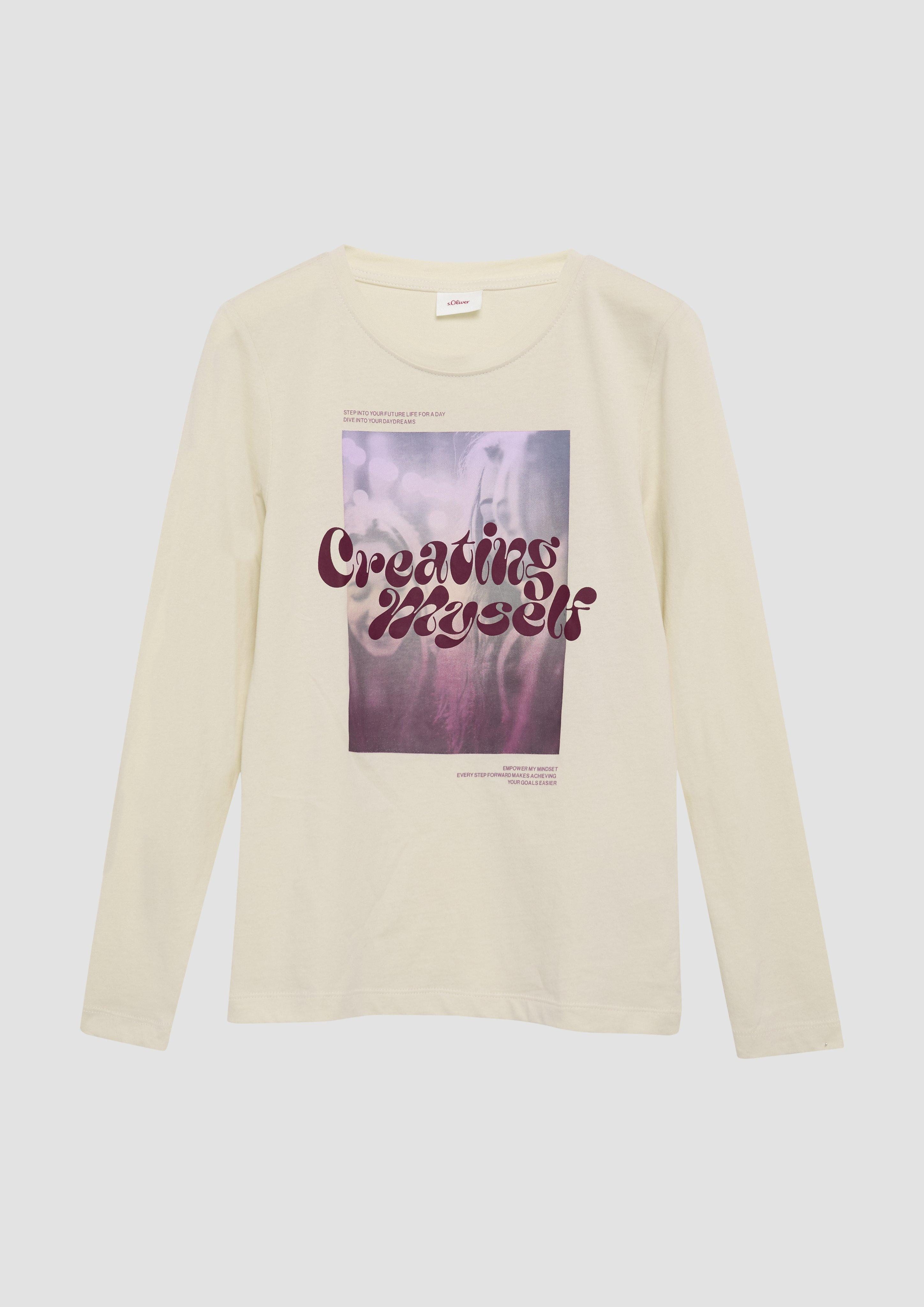 Langarmshirt Langarmshirt mit Frontprint