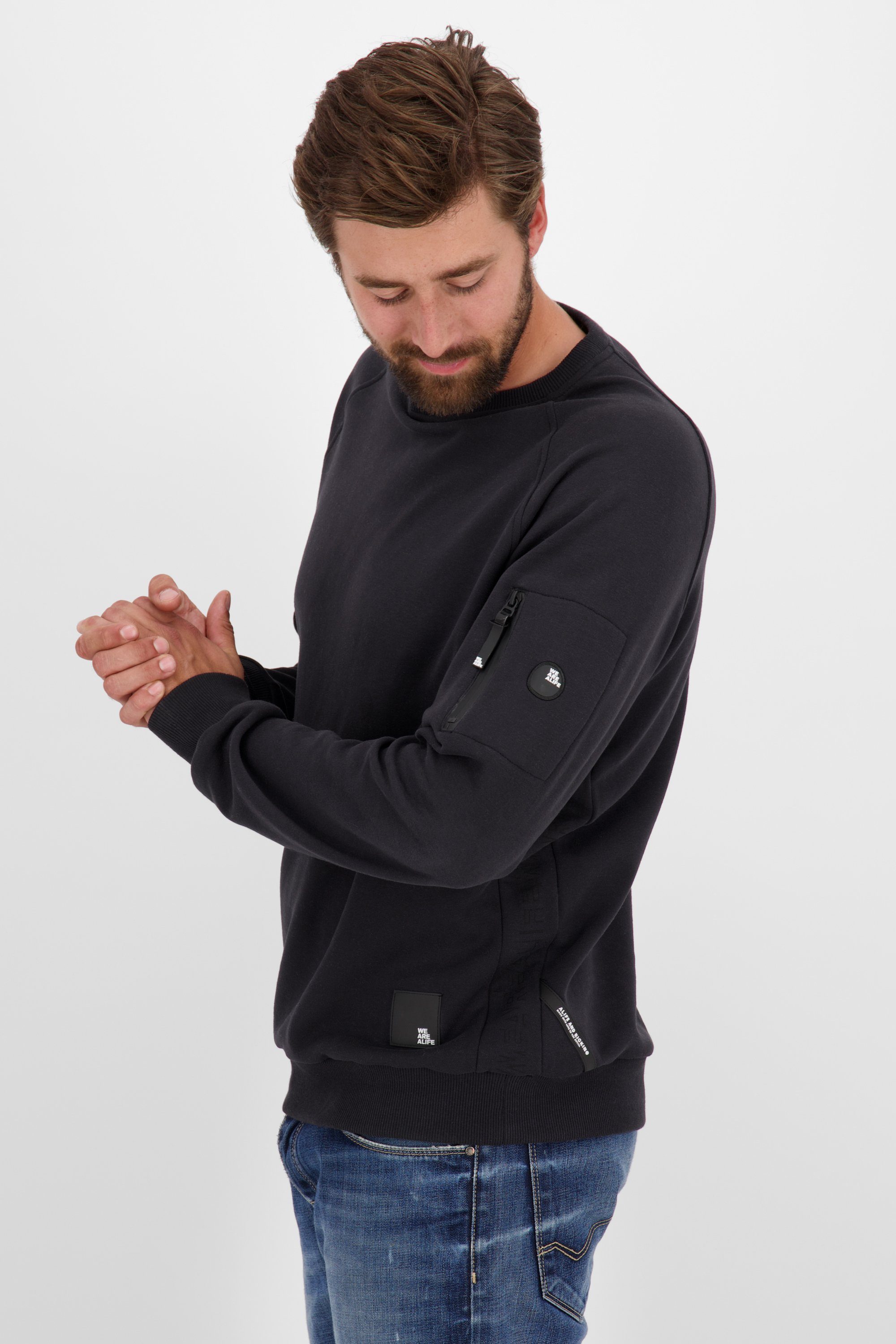 moonless & Herren Sweatshirt VinnAK Crewneck Kickin Alife