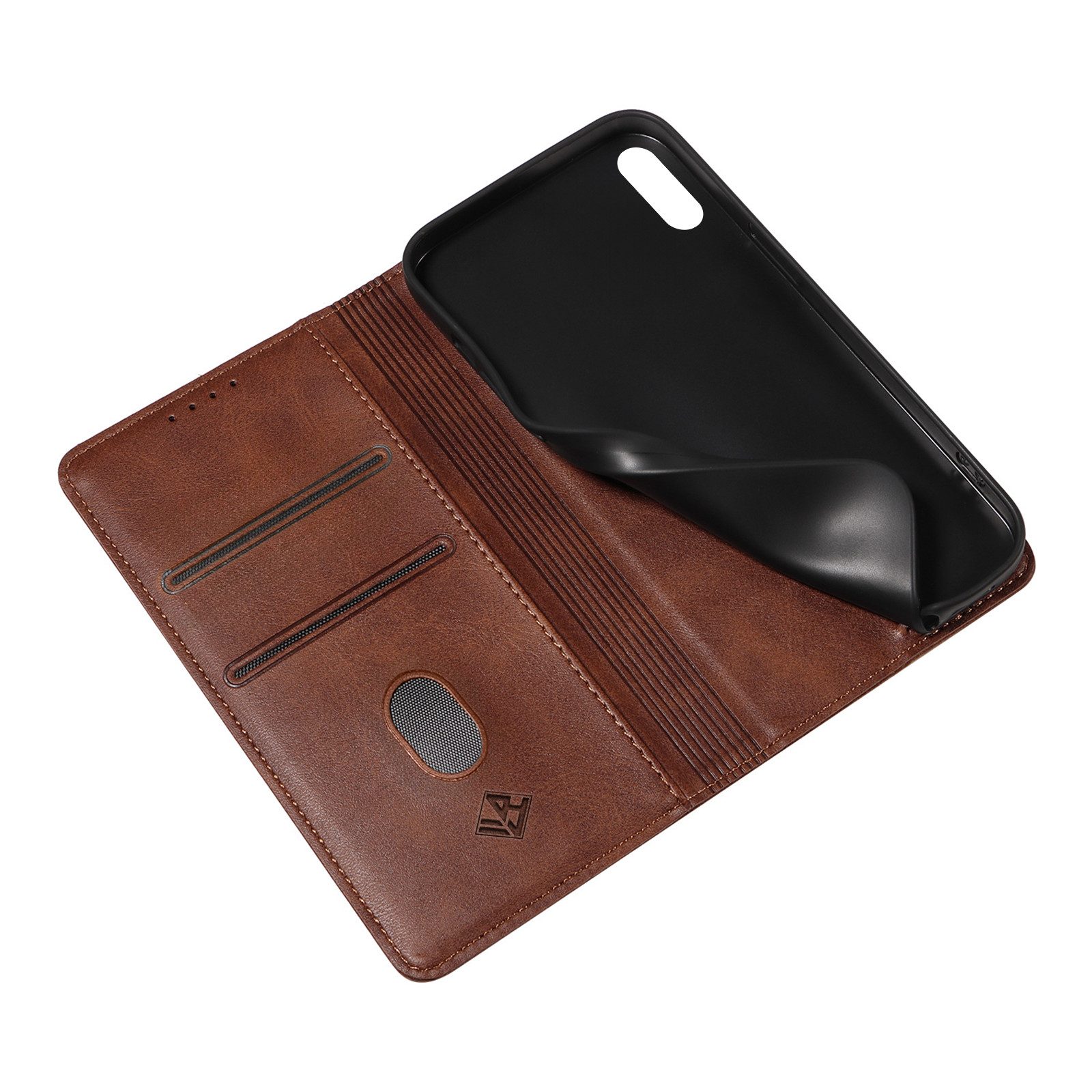 Tec-Expert Handyhülle Tasche Hülle für Apple iPhone X / Apple iPhone Xs 5.8 Zoll, 5.8", Cover Klapphülle Case mit Kartenfach Fliphülle aufstellbar