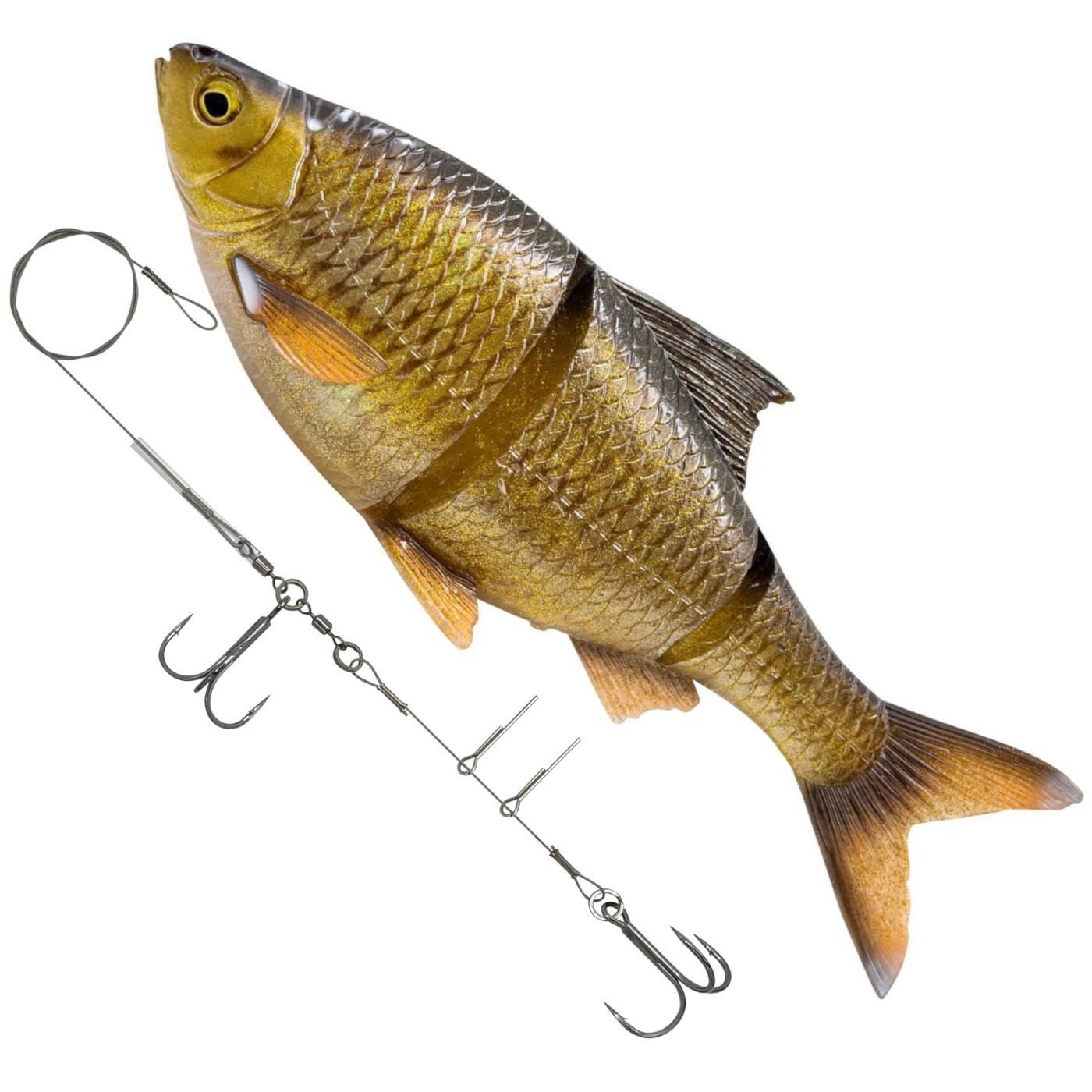 Kunstköder Savage Gear 3D Linethru Roach 18cm / 25cm Gummifisch