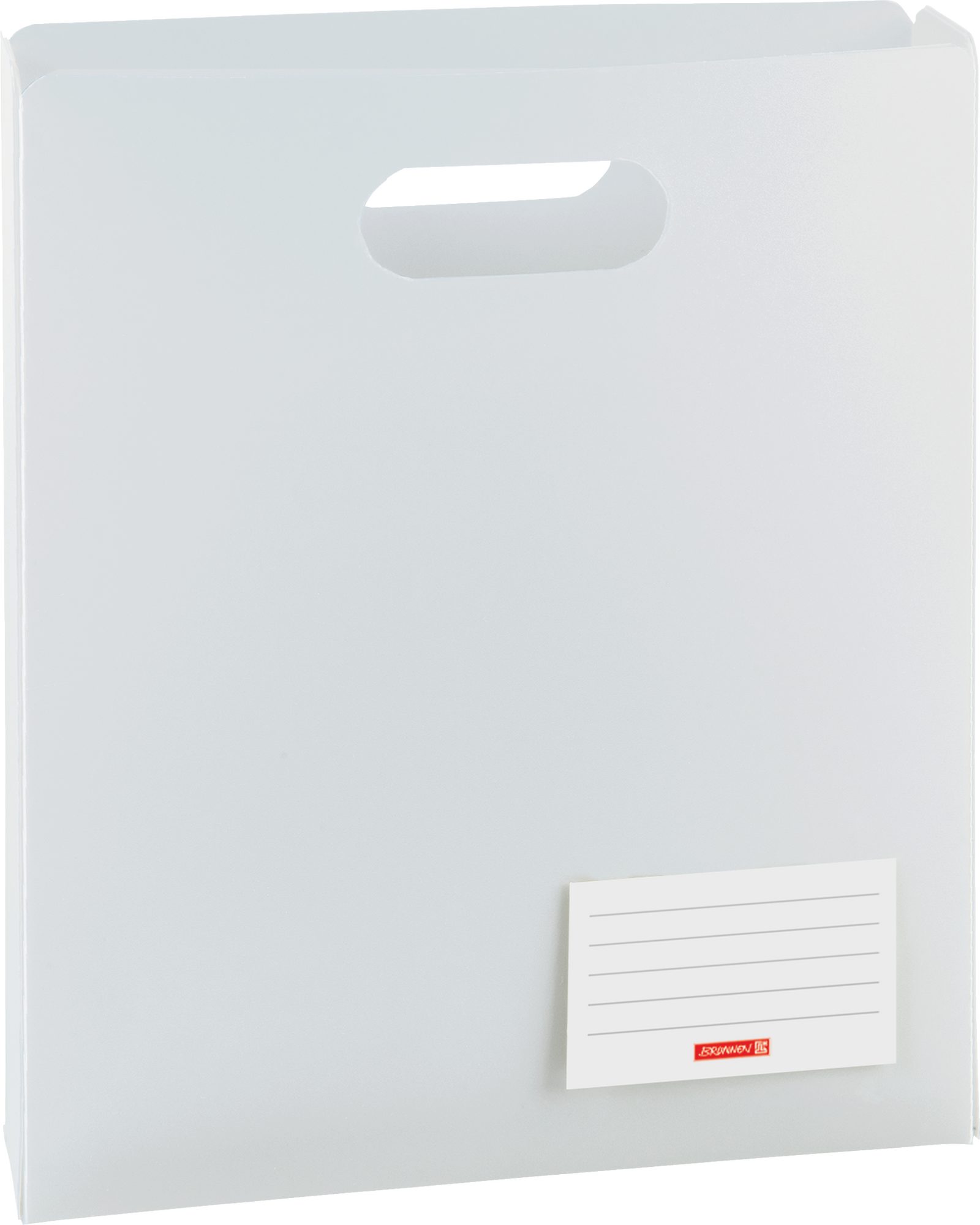 BRUNNEN Schulheft Premium Heftbox A4 Arctic - Transluzente Dokumentenmappe mit Griffloch
