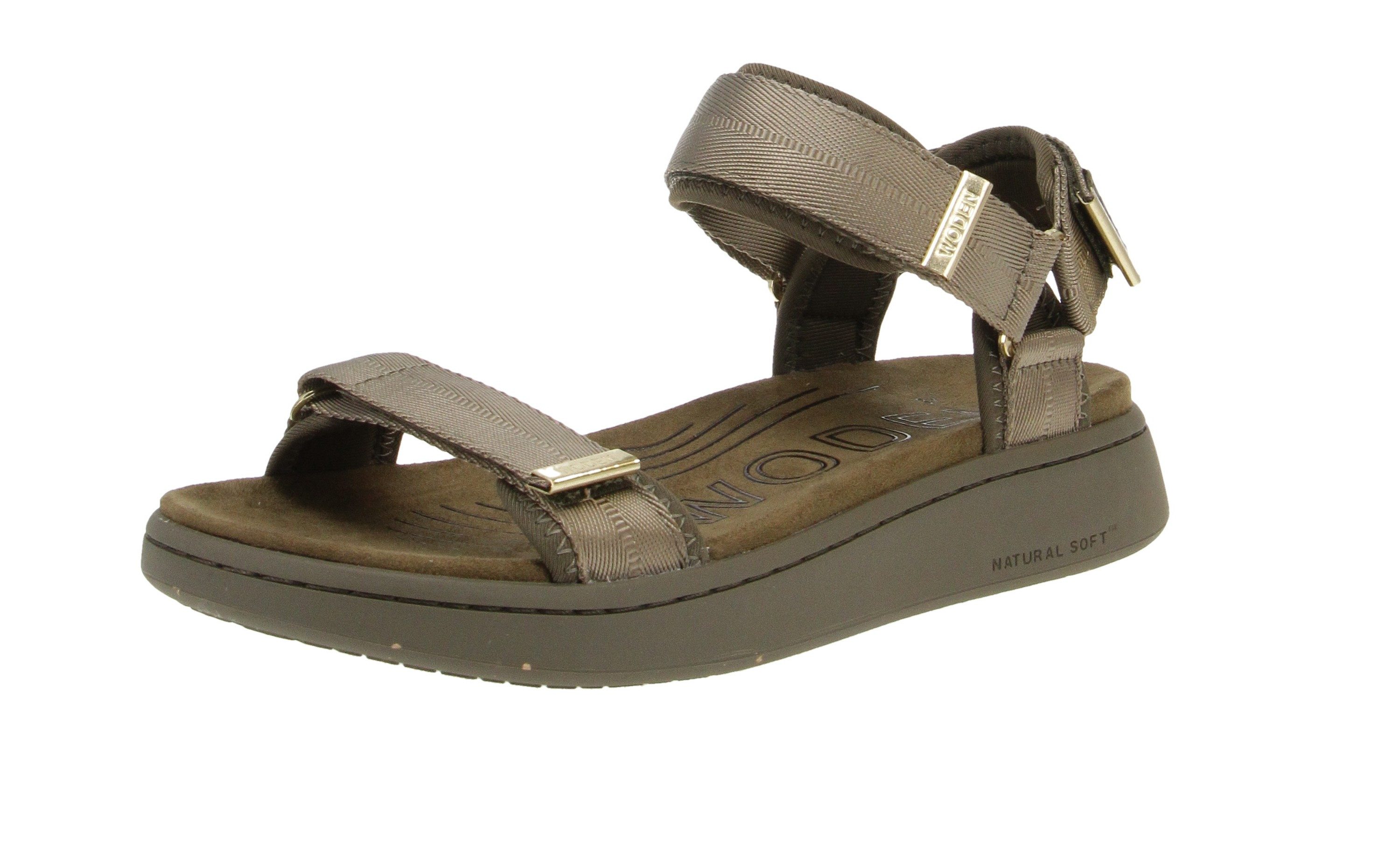 Woden WL926 Line - Damen Schuhe Sandaletten - 295-Dark-Olive Sandale