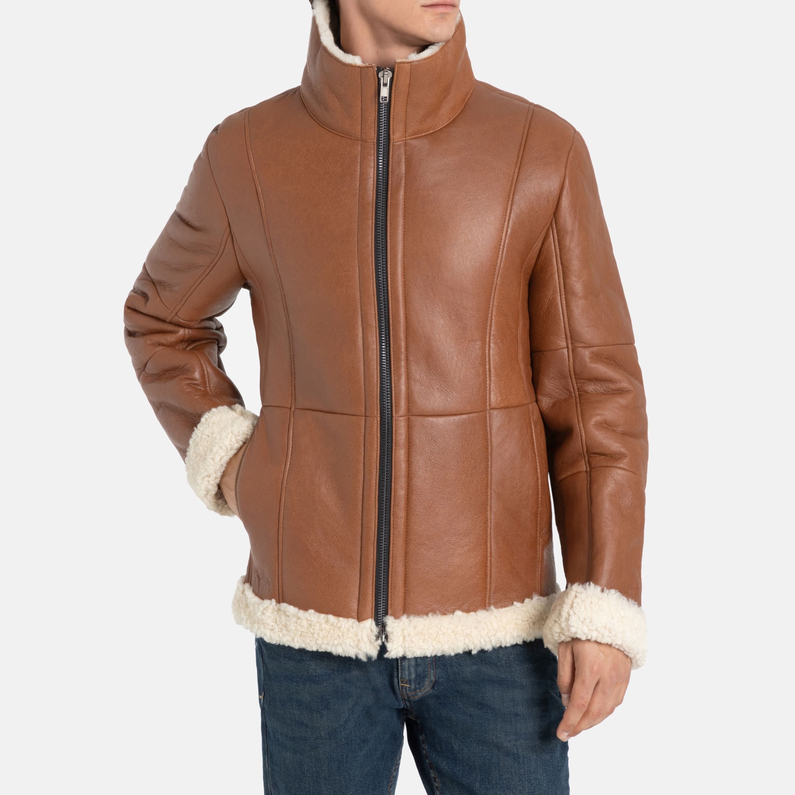 Valcuer 1887 Lederjacke Peter VC aus echtem Lammfell günstig online kaufen