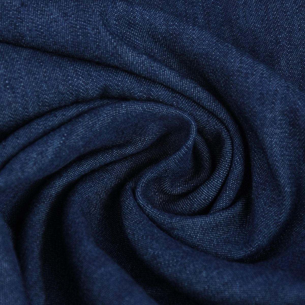 SCHÖNER LEBEN. Stoff Sommer-Jeansstoff Meterware Jeans Denim 4,5OZ indigo blau 140cm