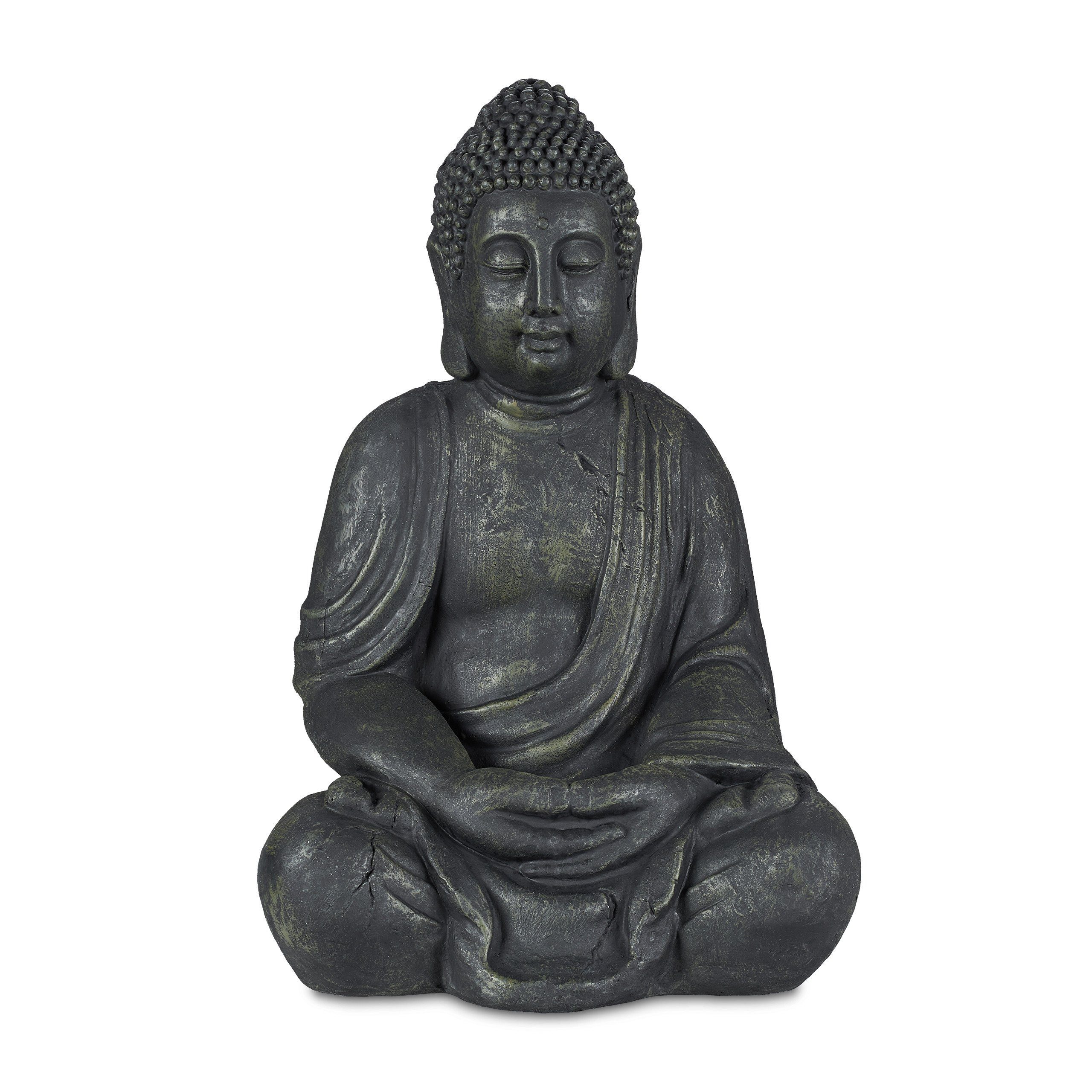 relaxdays Buddhafigur Buddha Figur 70 cm