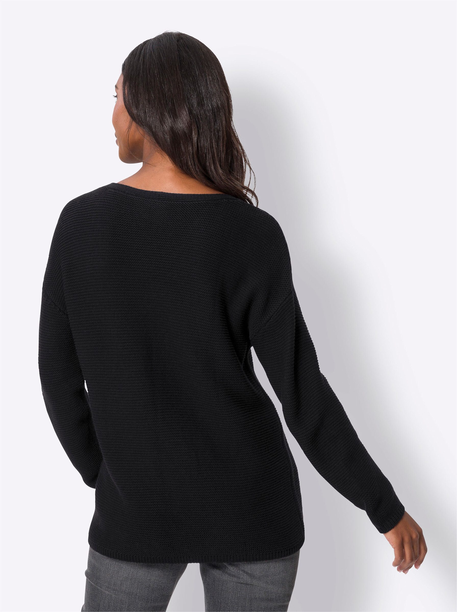 heine Strickpullover V-Ausschnitt-Pullover . günstig online kaufen