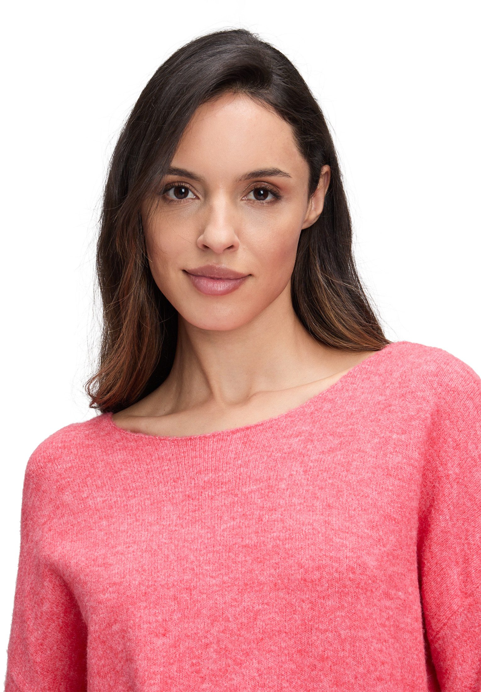 Cartoon Strickpullover Damen mit Rundhalsausschnitt (1-tlg)