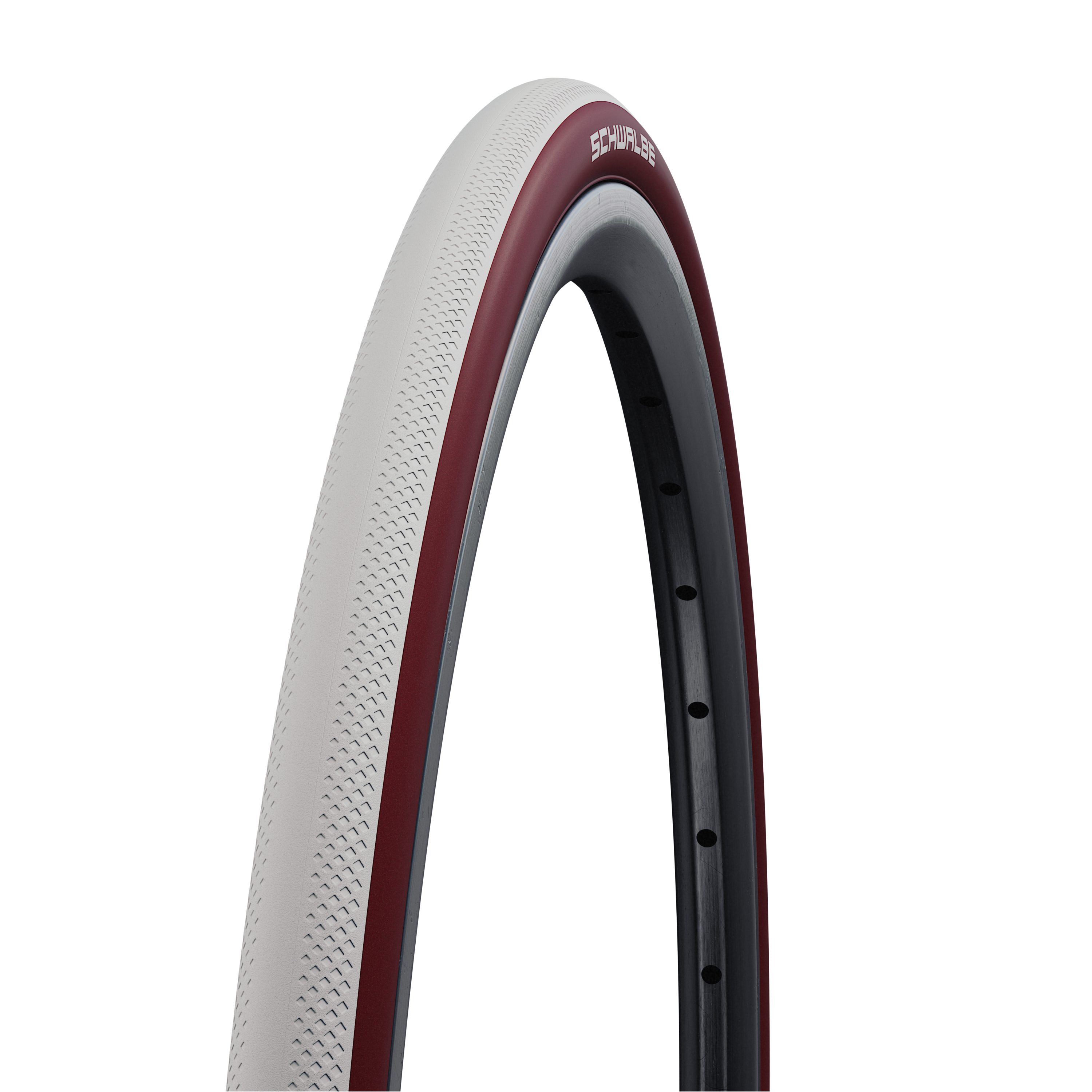 Schwalbe Fahrradreifen Schwalbe Dunk King 25-622 weiß / bordeaux Tube Type Faltreifen 700x25C, Faltreifen