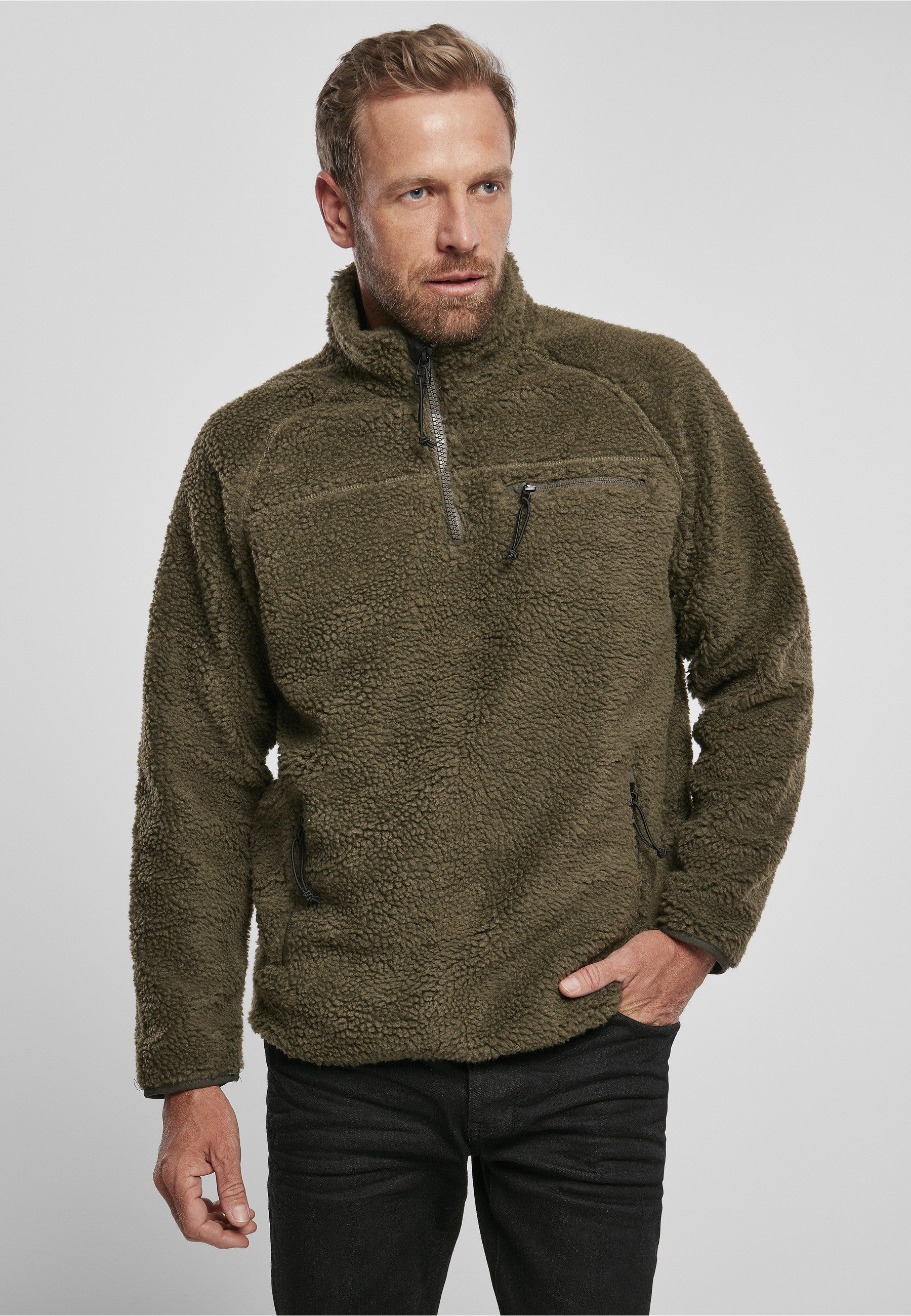 Brandit Kapuzenpullover Brandit Herren Teddyfleece Troyer (1-tlg)