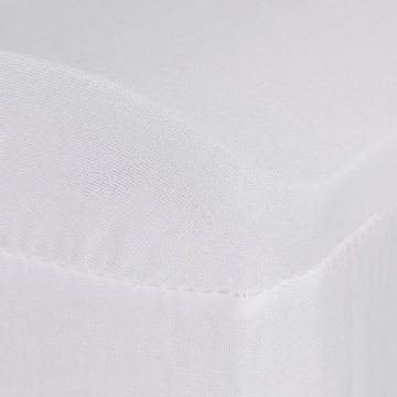 Stuhlhusse 20 x Stuhlhussen in Weiß, relaxdays