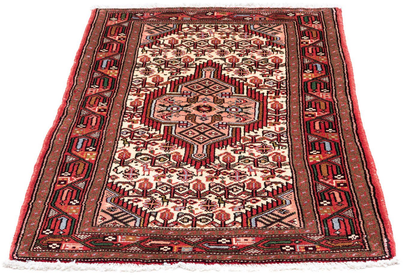 Wollteppich Hosseinabad Medaillon Rosso 121 x 76 cm, morgenland, rechteckig, Höhe: 10 mm, Handgeknüpft