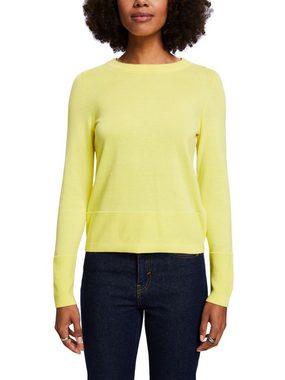 Esprit Sweatshirt Rundhalspullover aus Baumwolle (1-tlg)