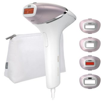 Philips IPL-Haarentferner Lumea IPL Haarentfernungsgerät 8000 Series Haarentferner Damen Herren, 450000 Lichtimpulse, 4 Aufsätze, Frauen, Männer, Intimbereich, Gesicht, Bikinizone, Haarentfernung Haarentferner Geräte Epilation Damen Herren Epilierer