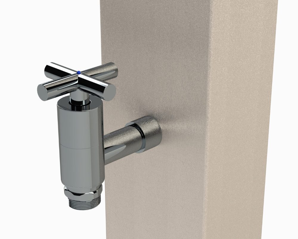 Ideal Eichenwald Gartendusche Ideal Zapfsäule Modell 71 Typ K Eichenwald Ø 120x80 mm +Schlauchhalter