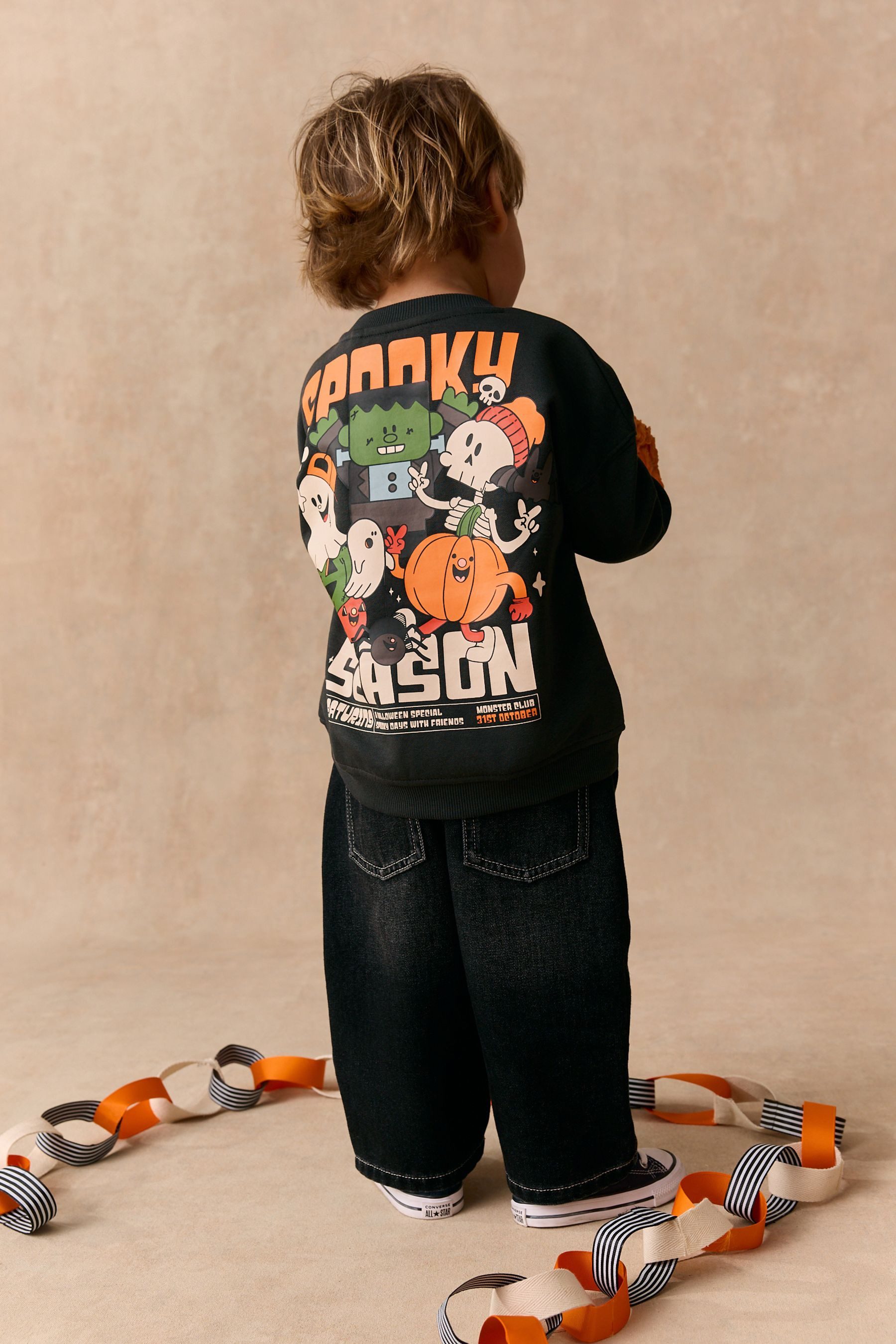Next Sweater Rundhals-Sweatshirt mit Rücken-Print (1-tlg) – Bild 5 von 5