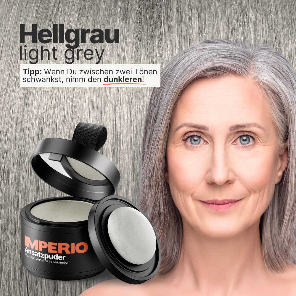 IMPERIO Haaransatz-Farbpuder Ansatzpuder - Das Make-up für Deine Haare