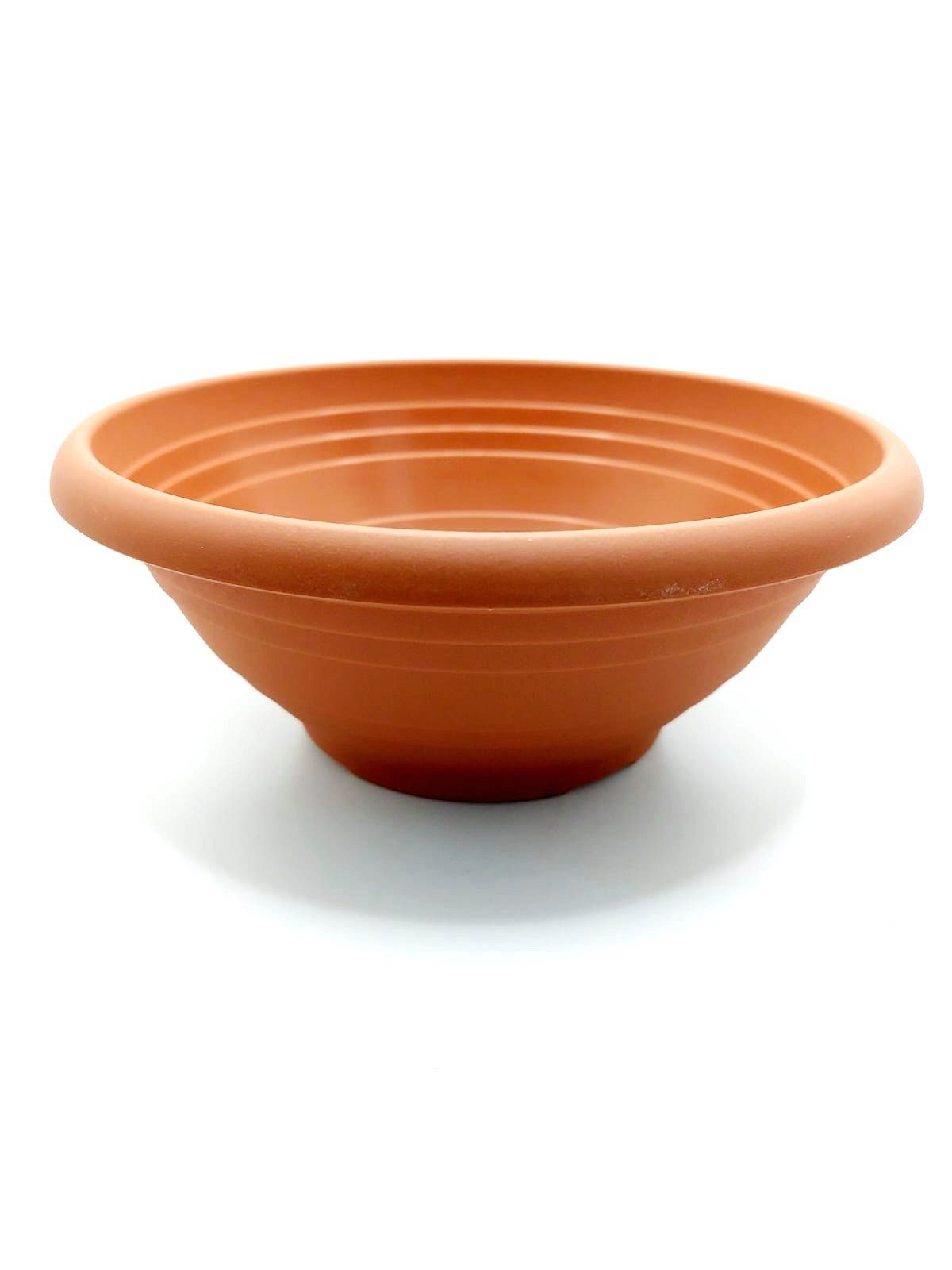 Pflanzschale Premium outdoor indoor Blumentopf Schale aus Kunststoff Terracotta