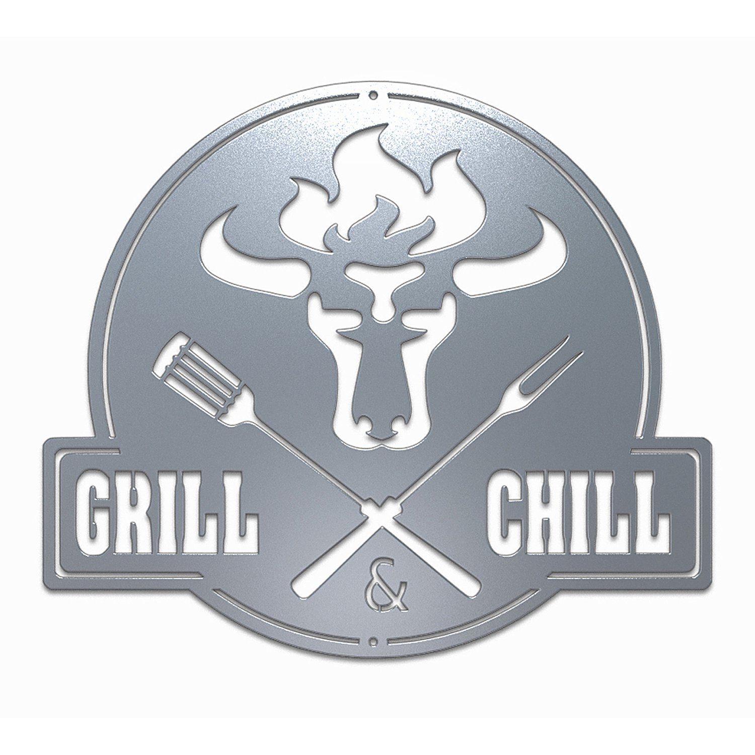 teileplus24 Wanddekoobjekt CG02 Gartenschild Grill Schild günstig online kaufen