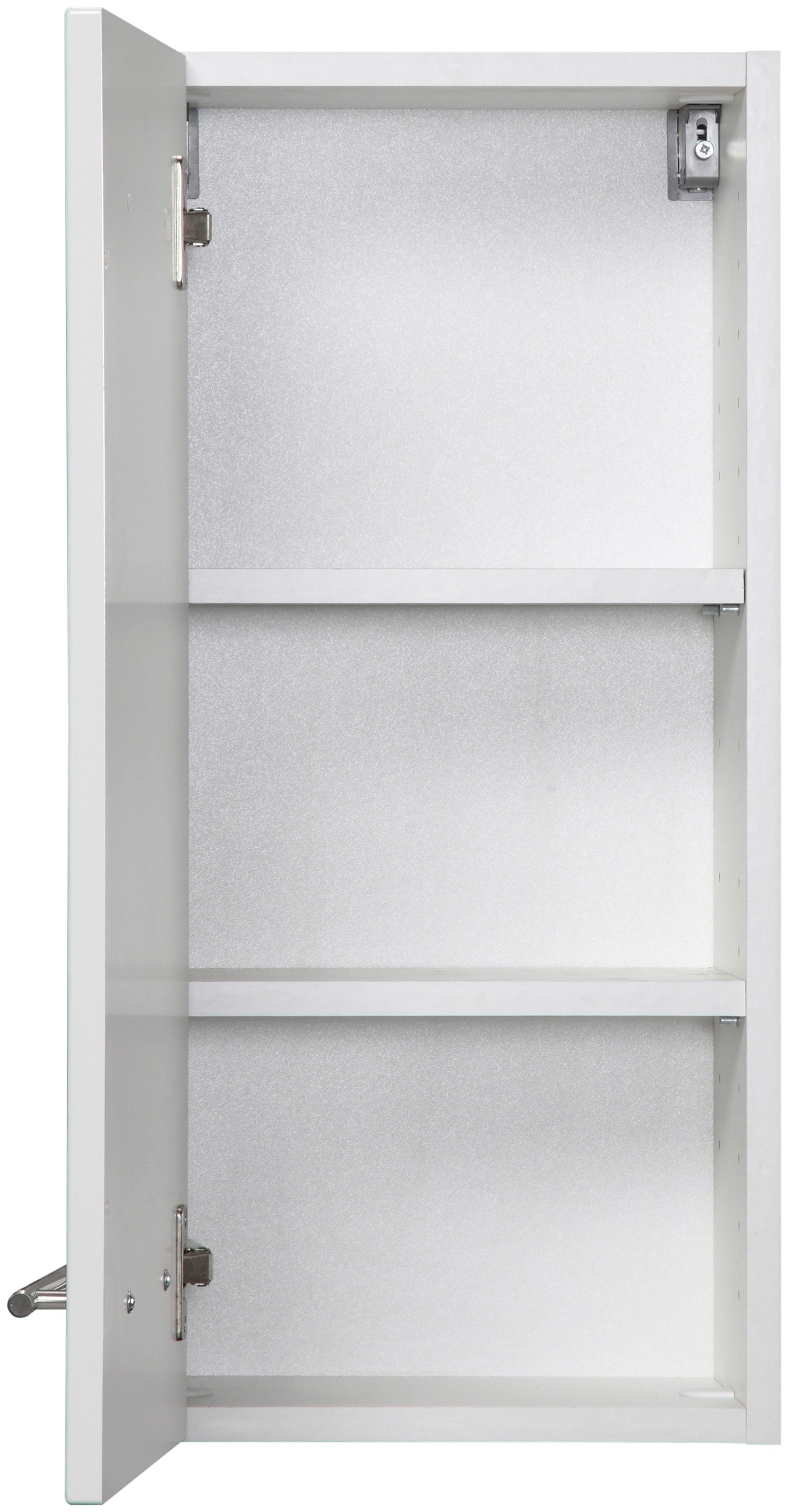 welltime Hängeschrank Trento, verschiedene Ausführungen und Farben Badmöbel, Breite 30 cm, 1 Tür, 2 Einlegeböden, Made in Germany