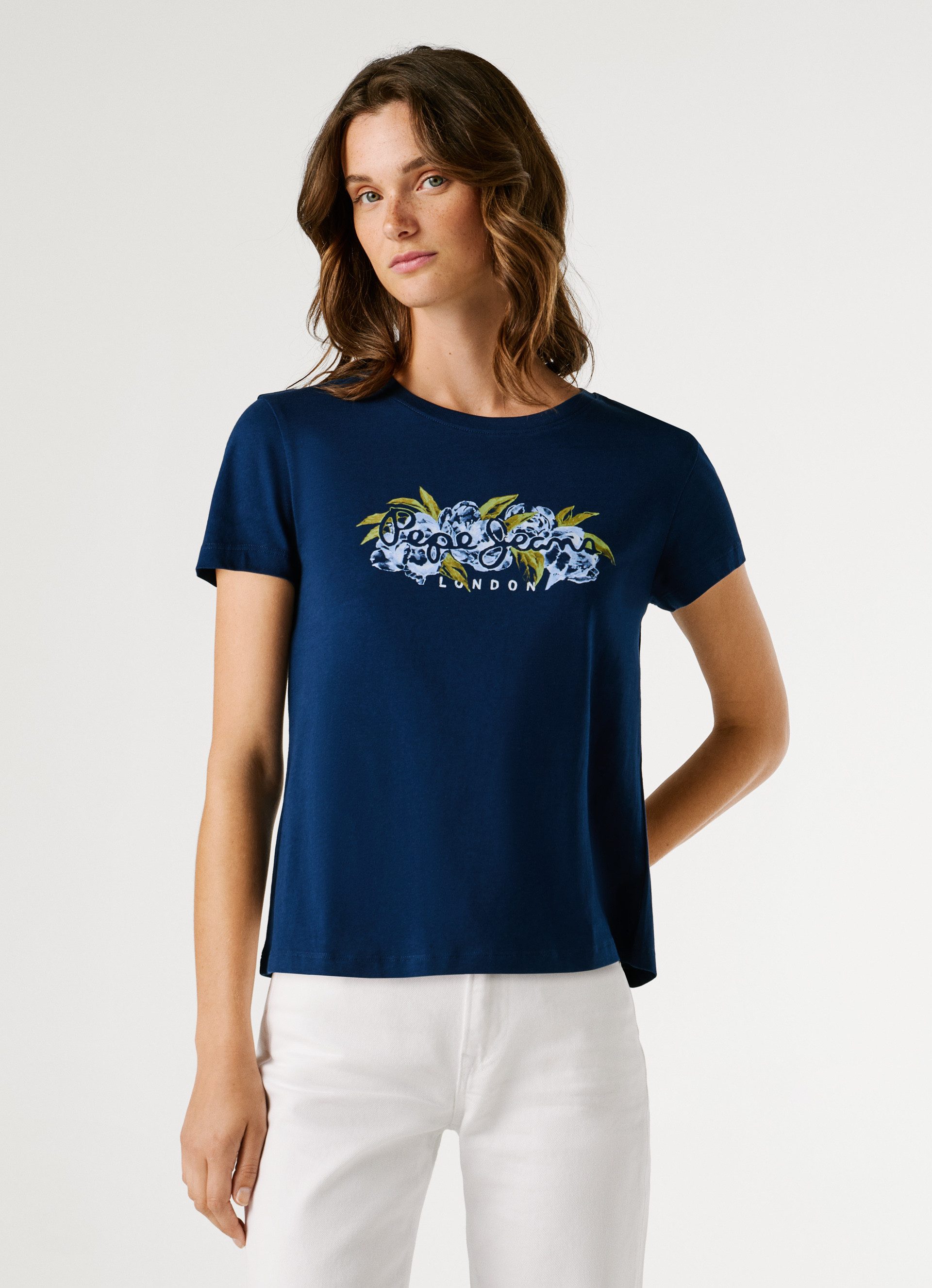 Pepe Jeans T-Shirt MAHINA mit floralem Print