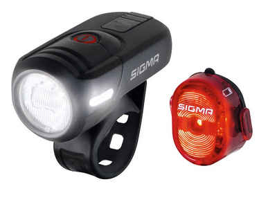 SIGMA SPORT Fahrradbeleuchtung 17460 Aura 45 Set Leuchtstärke 45 Lux StVZO Lampenset