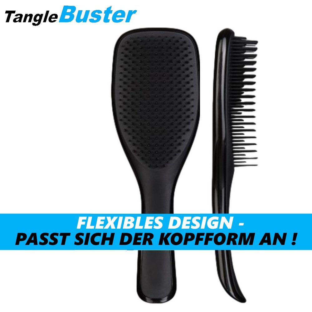 biegsame Bürste Tangle Haarbürste Borsten Haarbruch, Anti nasses für entwirrende MAVURA TangleBuster Bürste Anti Haar