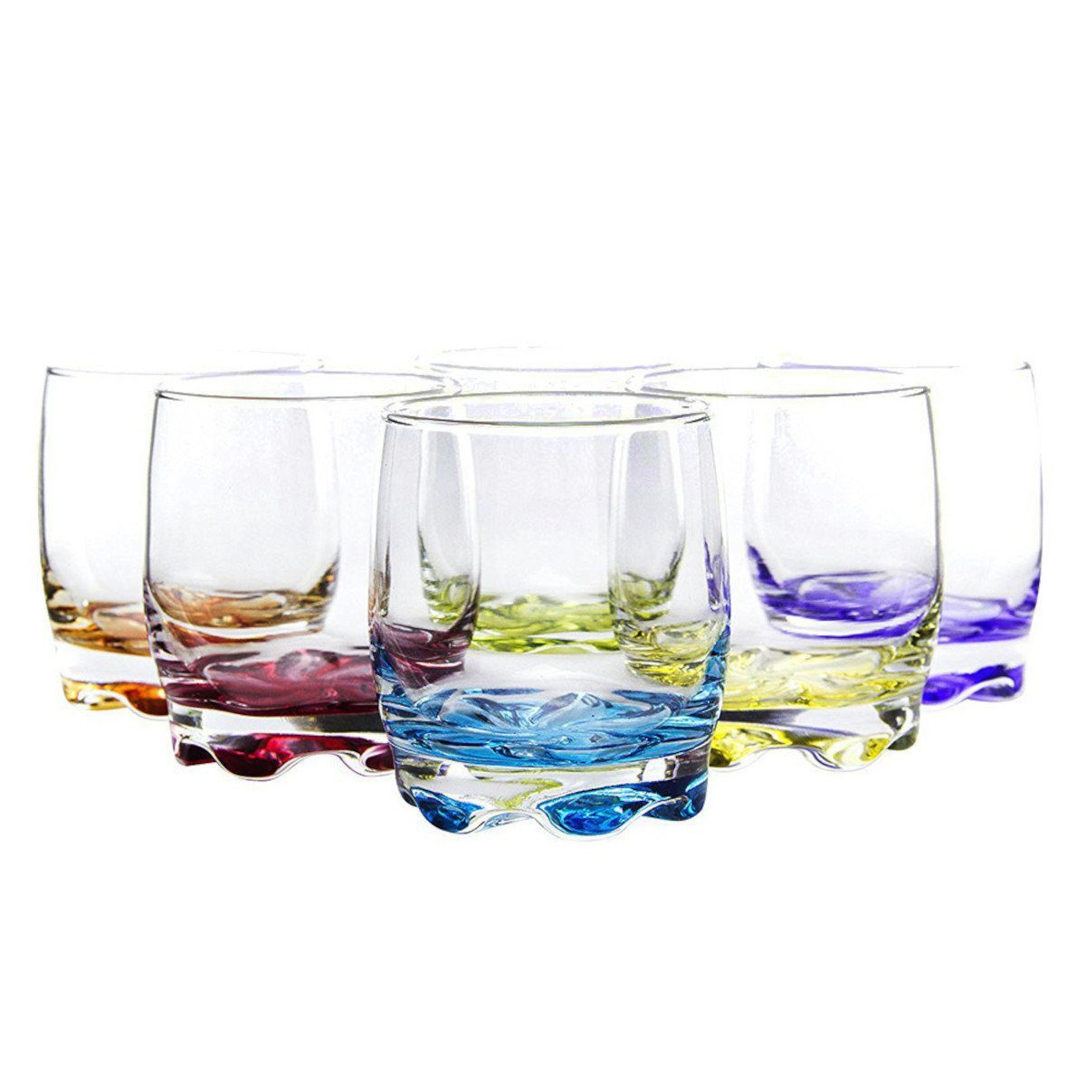 Gläser-Set Saftglas Wasserglas Trinkglas 6er 290cc farbig Adora