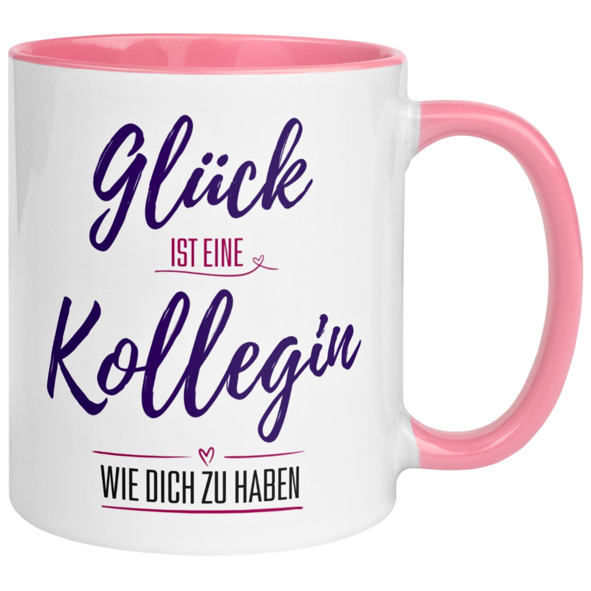Momentals Tasse Glück ist eine Kollegin wie Dich zu haben – Geschenk Arbeitskollegin, Gratis Versand · Links-&Rechtshänder · Spülmaschinenfest