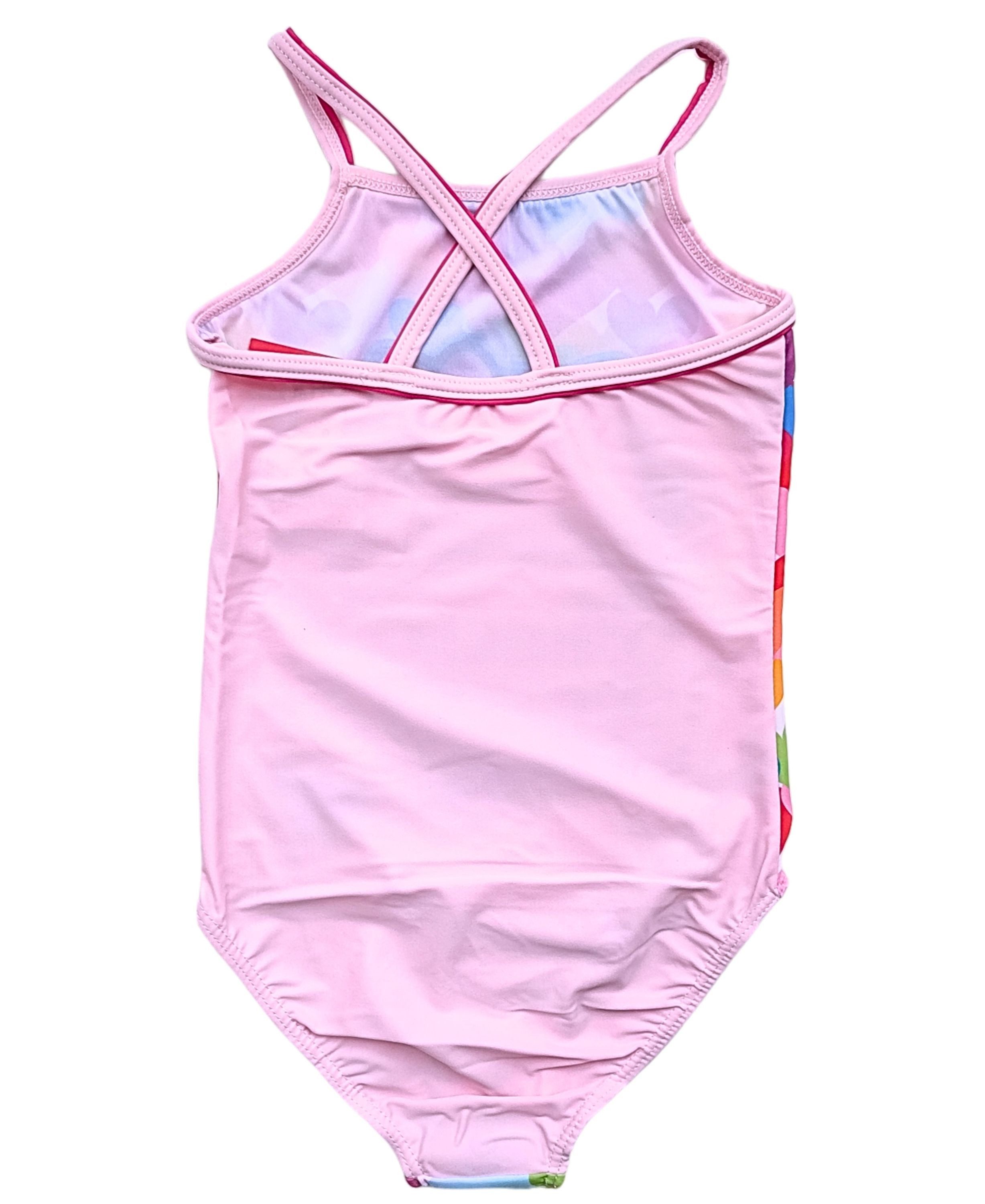 Hello Kitty Badeanzug Mädchen Schwimmanzug mit Herzen Gr. 98 - 128 cm