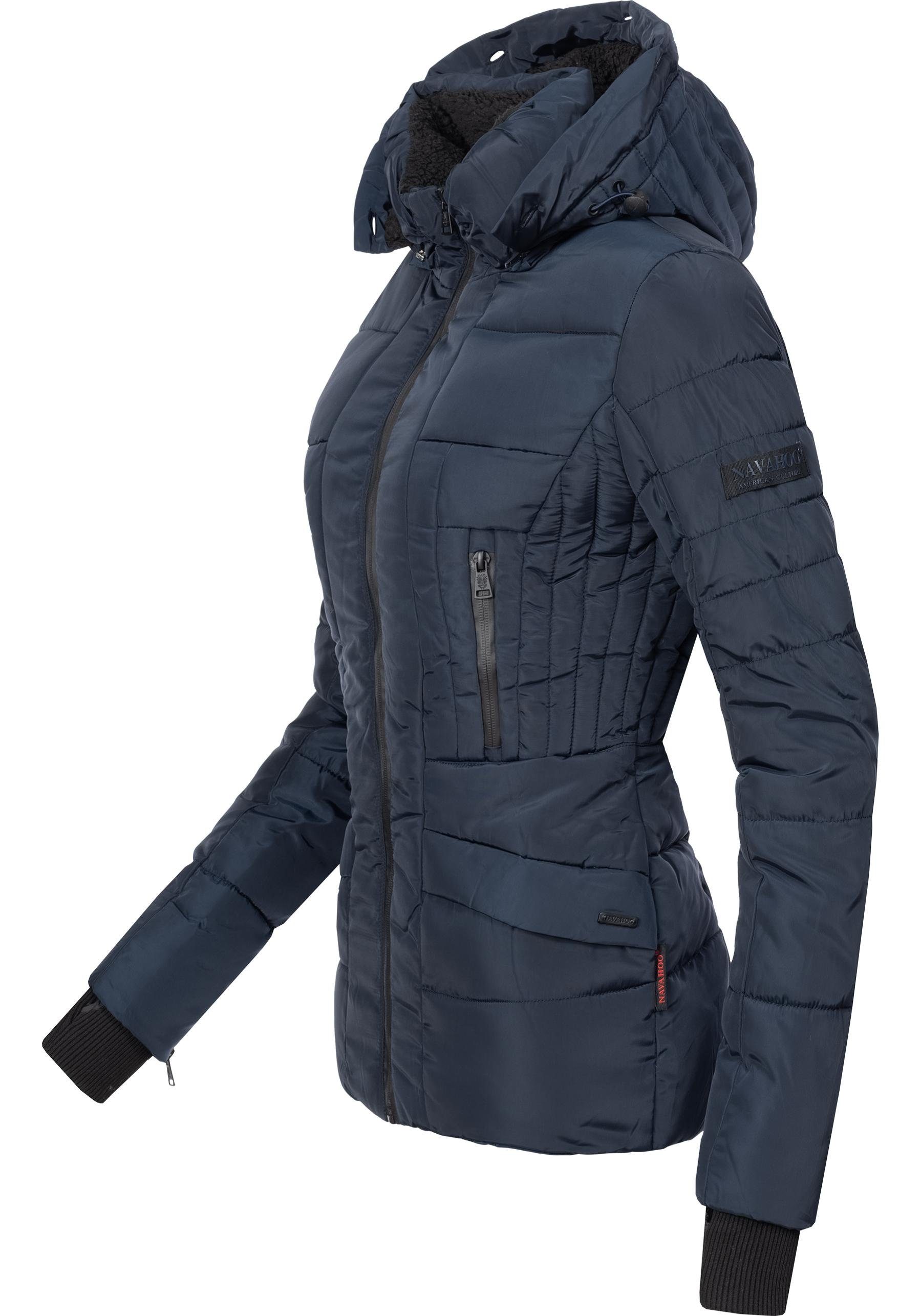 Navahoo Steppjacke Adele hochwertige Winterjacke mit edler Kunstfell- Kapuz günstig online kaufen