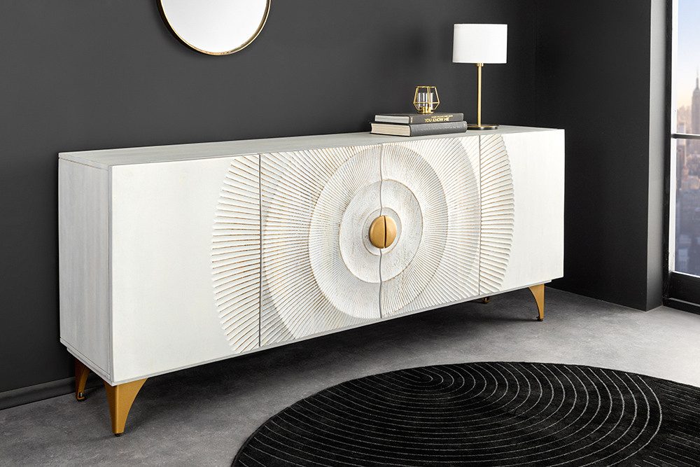 riess-ambiente Sideboard GOLDEN SUNSET 180cm weiß günstig online kaufen