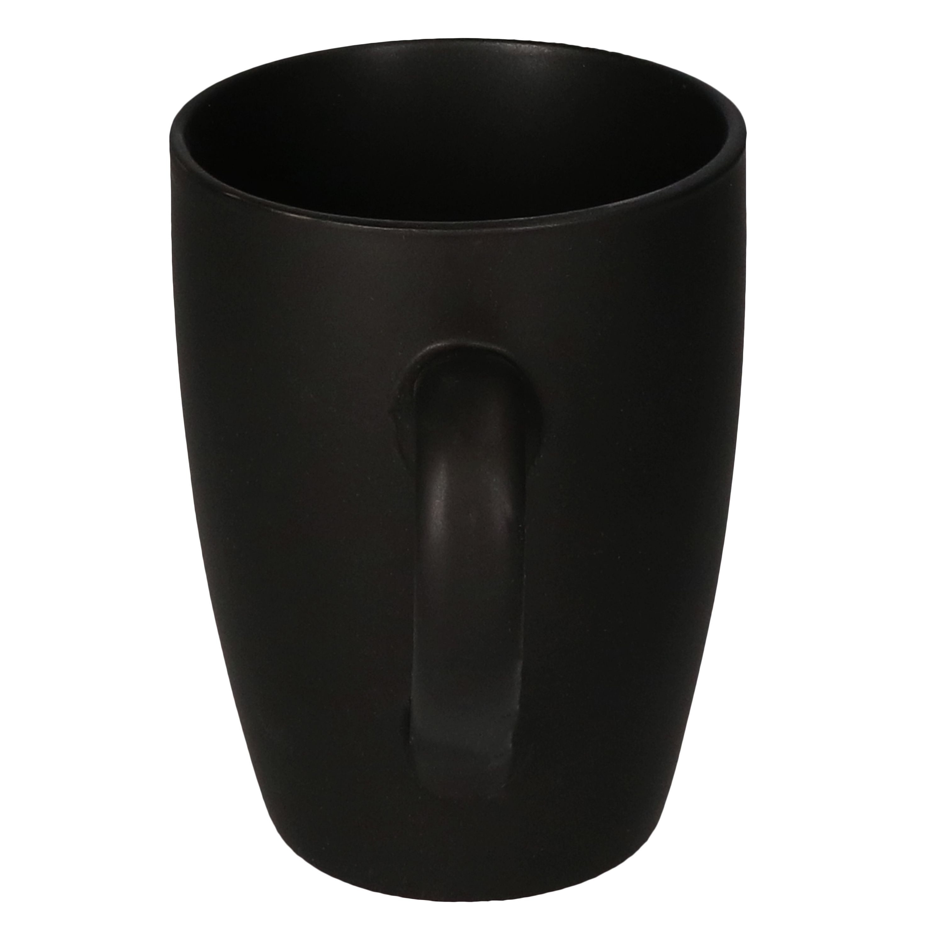 MamboCat Becher 6er Set Kaffeebecher Lampart Nero schwarz 340ml, Steingut – Bild 3 von 4