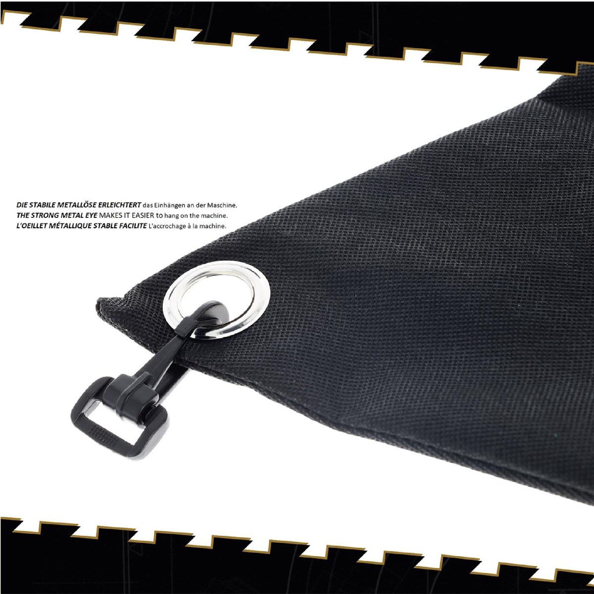 FixedByU Gartensack Universal Fangsack für Laubbläser mit Reißverschluss, für Laubsauger deren Anschluss bis zu 130 mm Durchmesser hat, 30 l, (1-tlg)