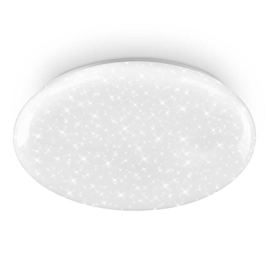 Briloner Leuchten LED Deckenleuchte LED Deckenlampe Dimmbar Sternenhimmel, LED fest integriert, 4000K - Neutralweiß, 48x7 cm, Wohnzimmer, Schlafzimmer, Büro