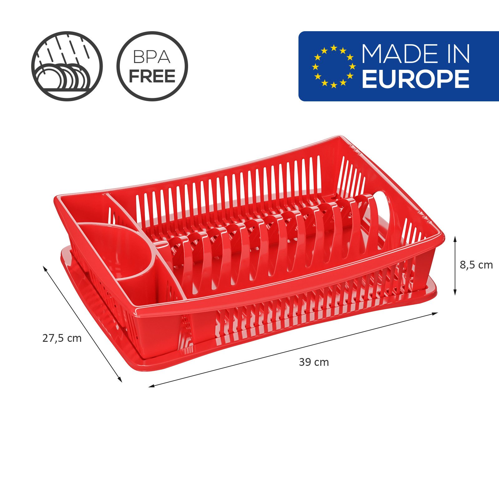 Wellgro Geschirrständer Abtropfgestell - MADE IN EUROPE – Bild 3 von 5