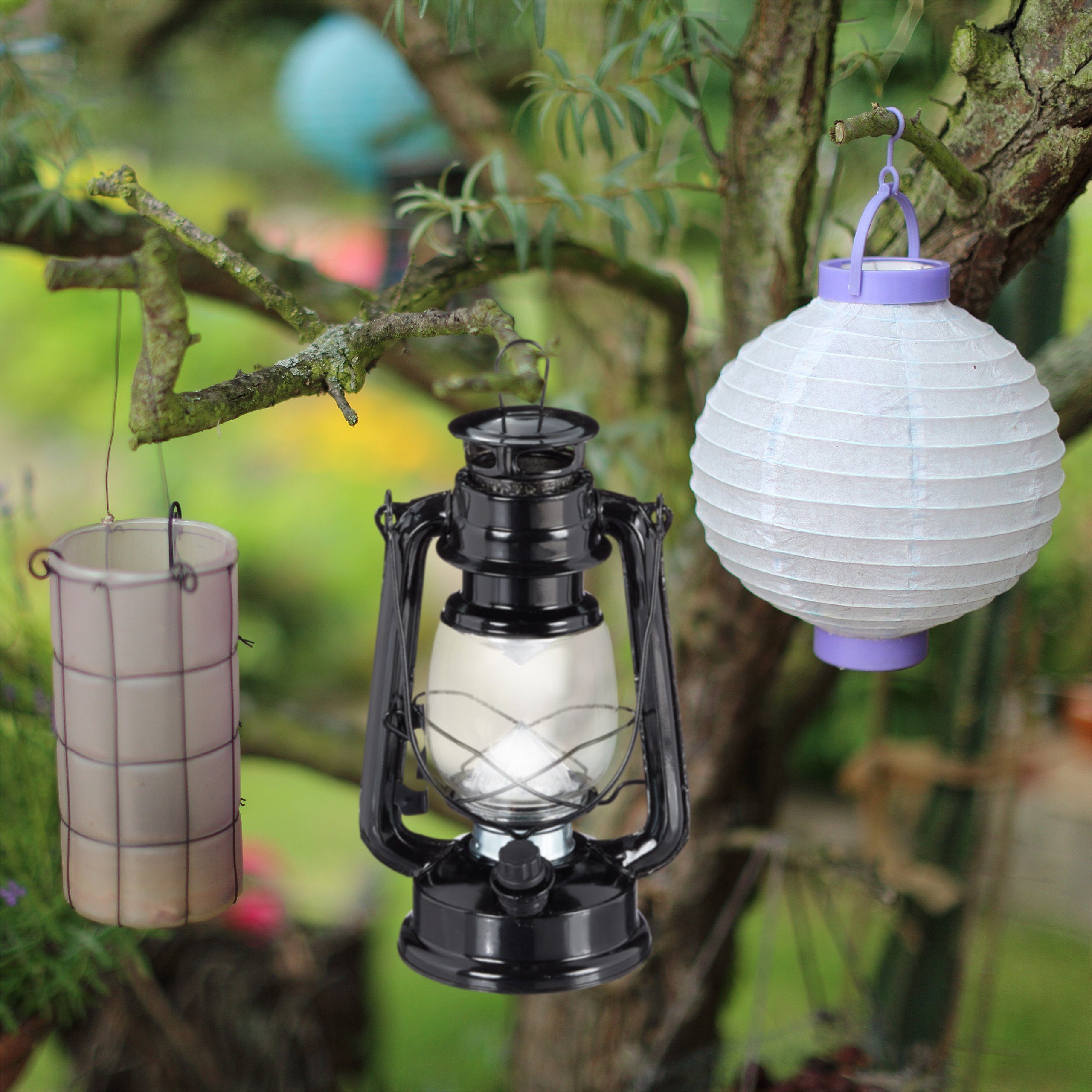relaxdays LED Laterne 2 x Sturmlaterne günstig online kaufen