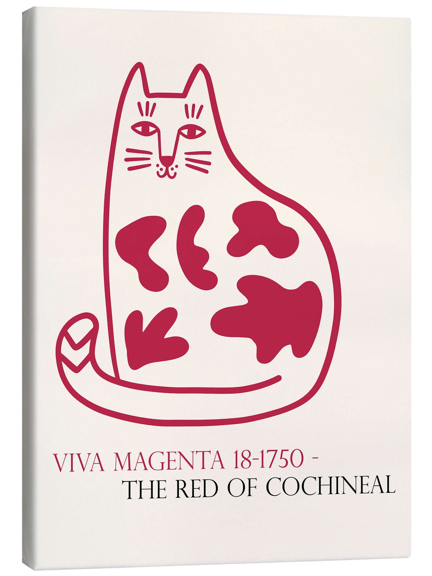 Posterlounge Leinwandbild Exhibition Posters, The Cut-Out Cat, Wohnzimmer Minimalistisch Kindermotive