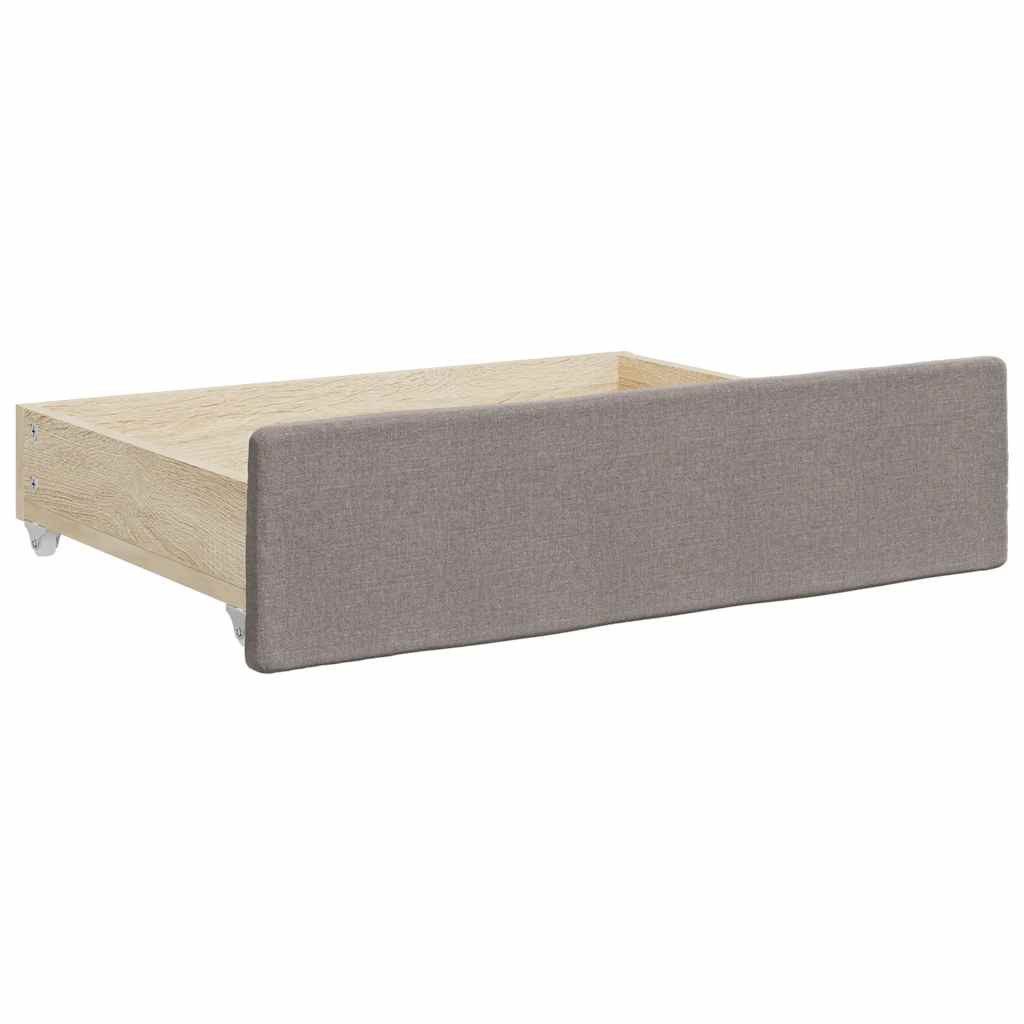 vidaXL Bettschubkasten Bettschubladen 2 Stk. Taupe günstig online kaufen