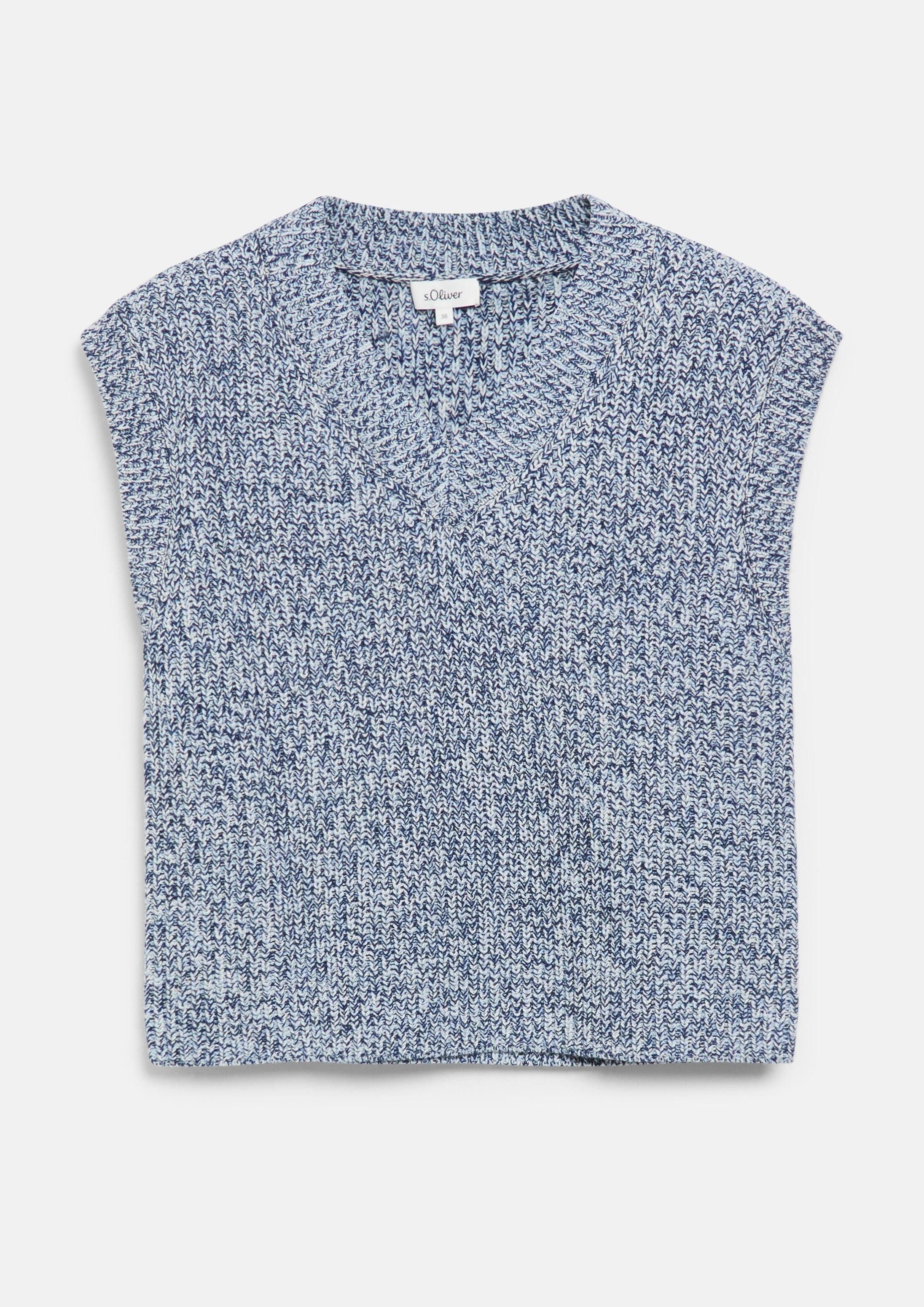 s.Oliver Kurzarmpullover Strickpullover Strickpullover