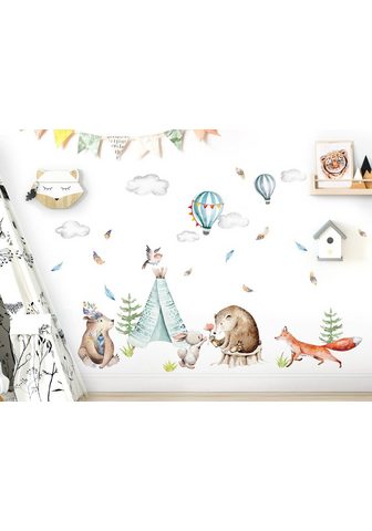 little DECO Wandtattoo » Waldtiere Party su Tipi &...