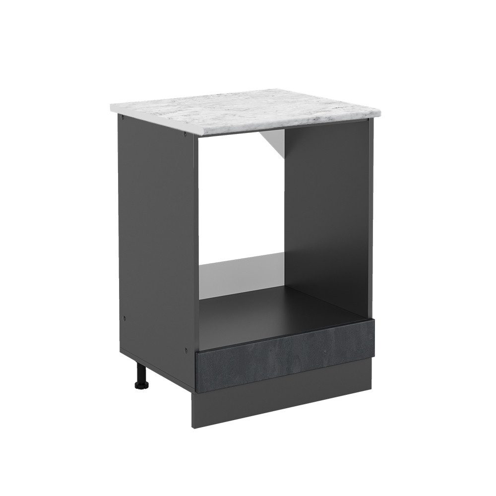 Vicco Herdumbauschrank R-Line, Schwarz Beton/Anthrazit, 60 günstig online kaufen