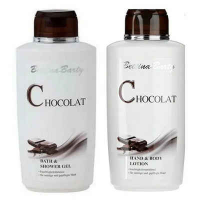 Bettina Barty Körperlotion Chocolat Bath & Shower Gel 500ml + Hand & Body Lotion 500ml, 2-tlg.