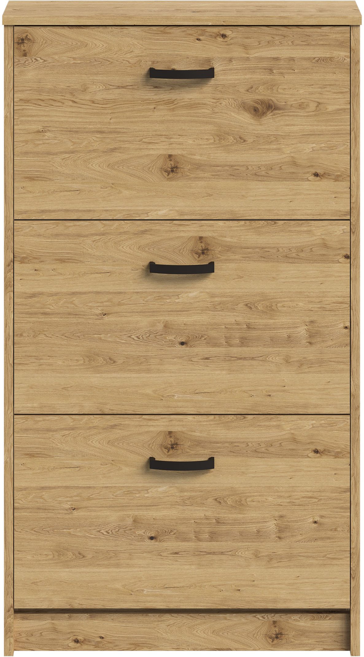 FMD Schuhschrank Step 3 Breite 58,5 cm, Tief 17 cm, mit 3 Klappen, Schuhkip günstig online kaufen