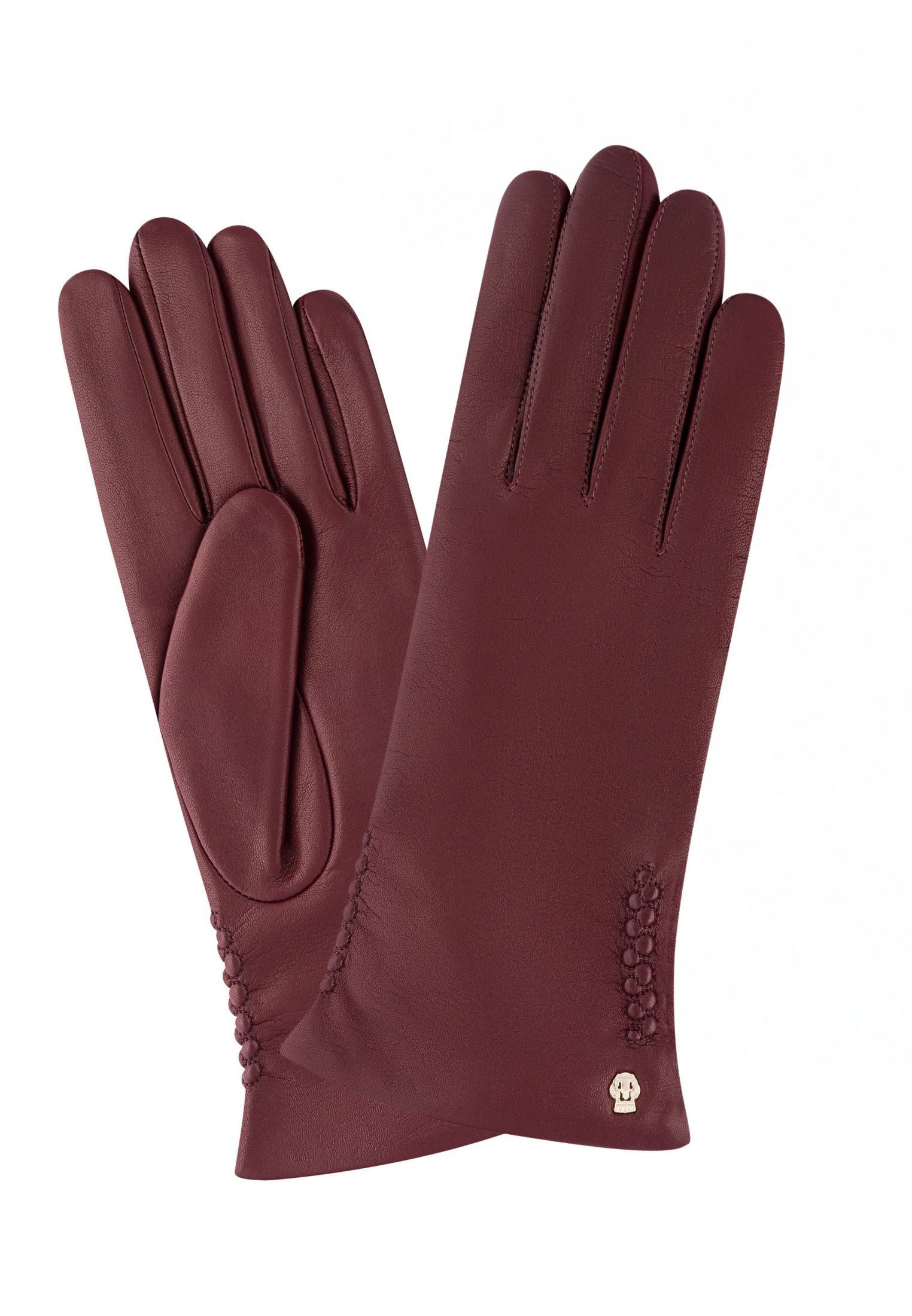 Roeckl Lederhandschuhe Regina Fingerhandschuhe mit Ziernaht günstig online kaufen