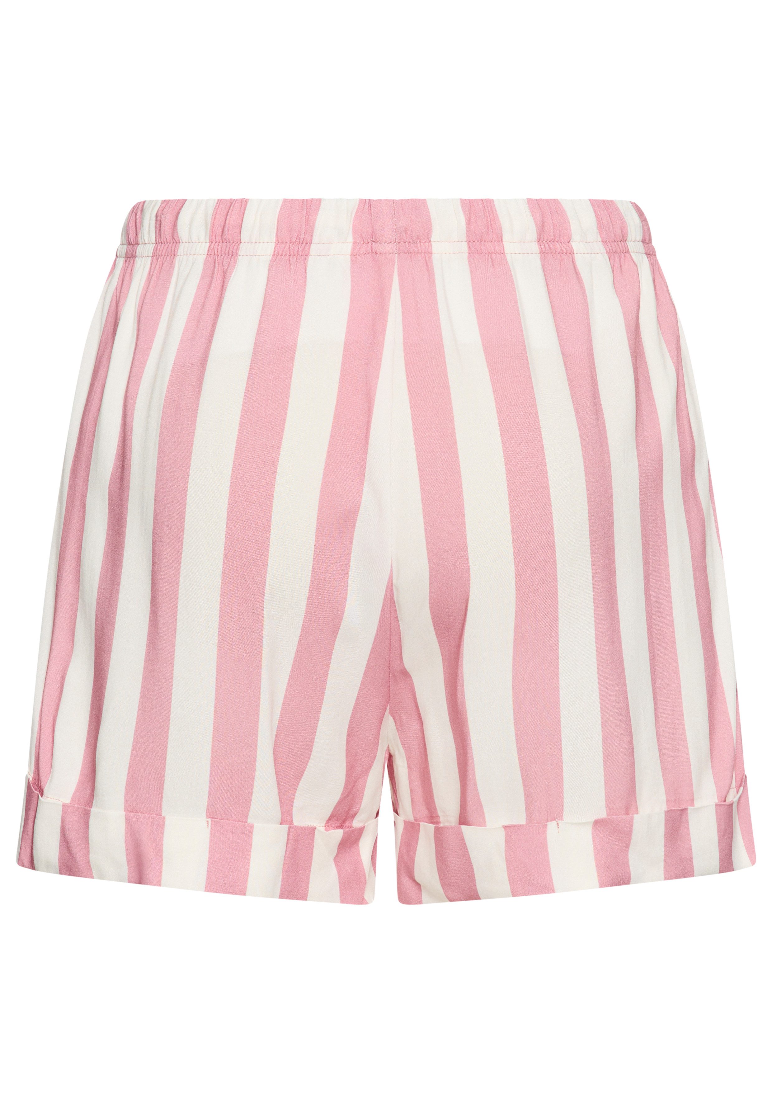 s.Oliver Schlafshorts (1-teilig) mit breitem Aufschlag am Saum