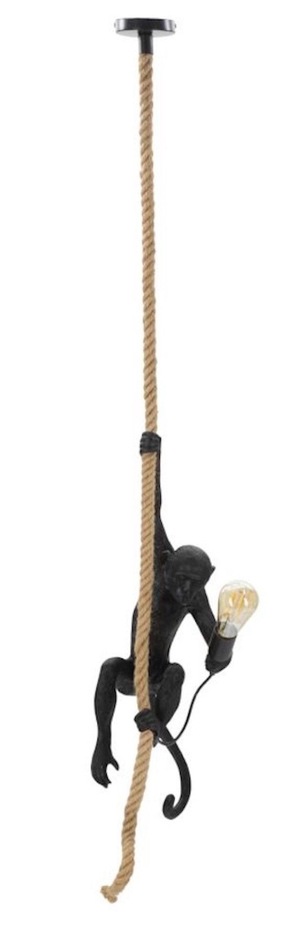 Mauro Ferretti Hängeleuchte Monkey Haengelampe Gold Resin Rope Glam Design – Bild 2 von 5