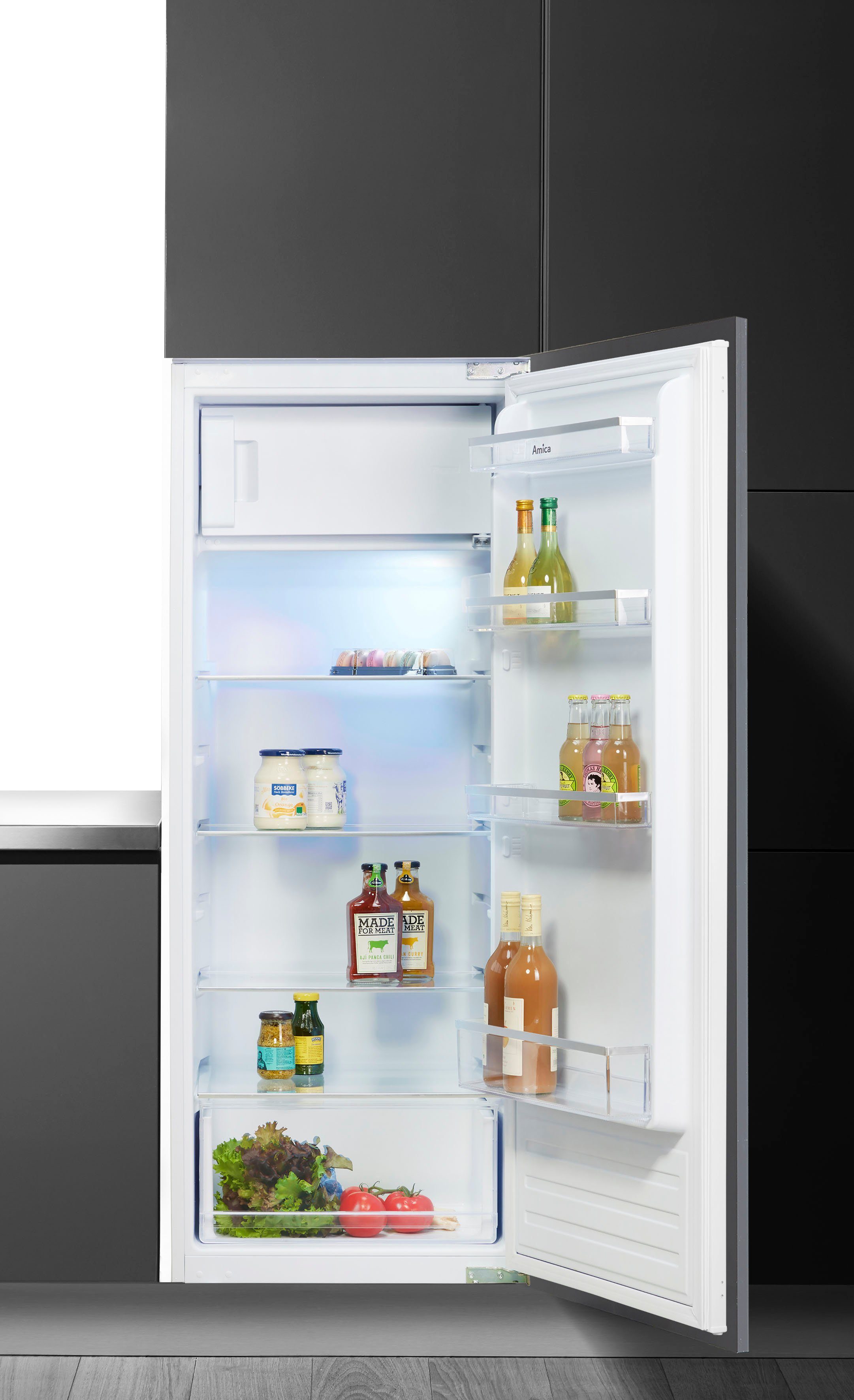 Amica Einbaukühlschrank EKSS 364 cm breit 200, 54 cm hoch, 139,7