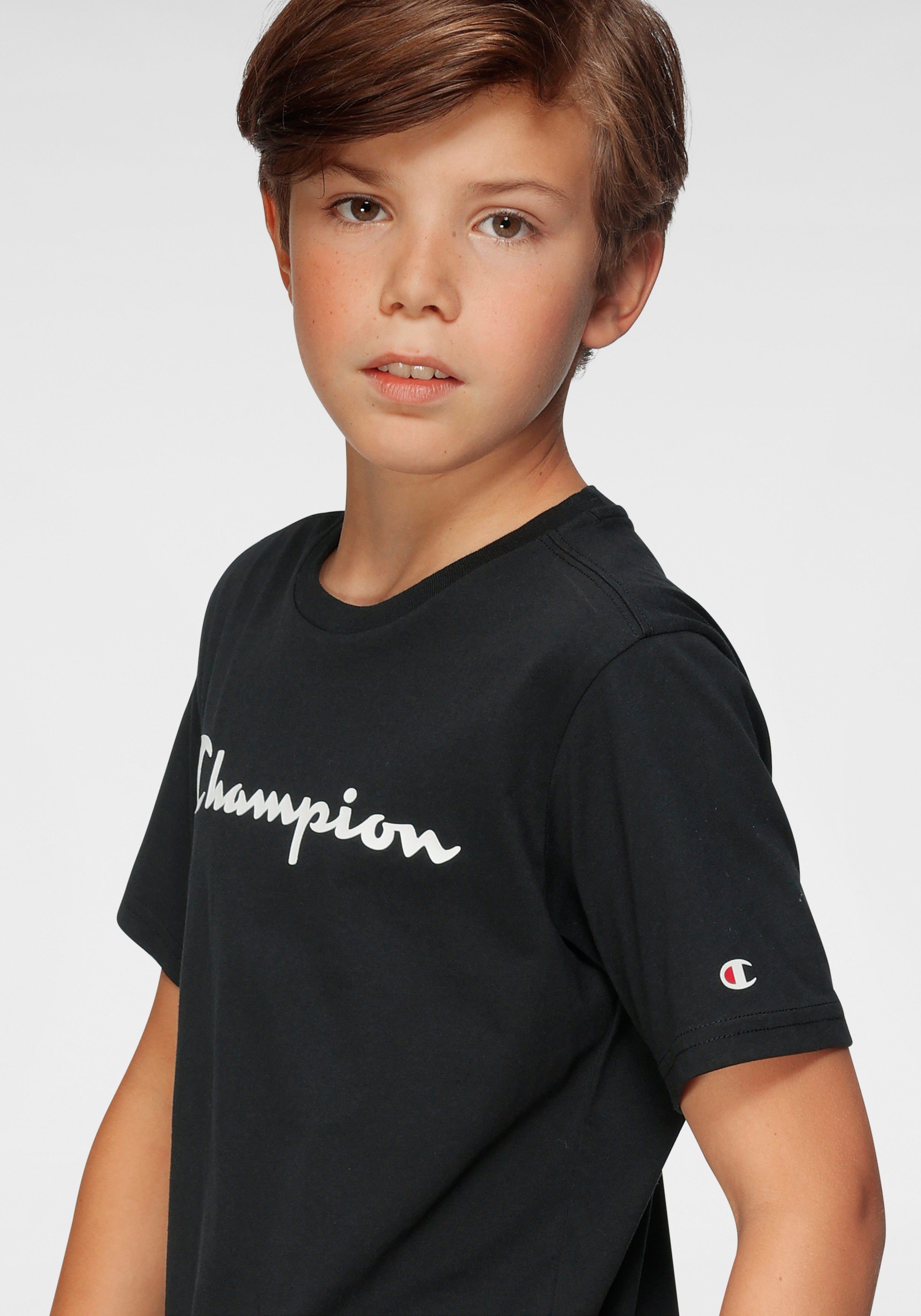 T-Shirt schwarz Crewneck Champion T-Shirt